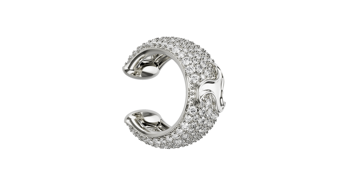 Drip Wheel Of Joy Ear Cuff