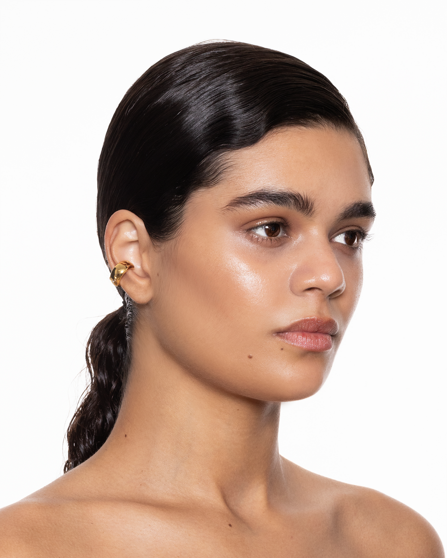 Wheel Of Joy Ear Cuff Gold
