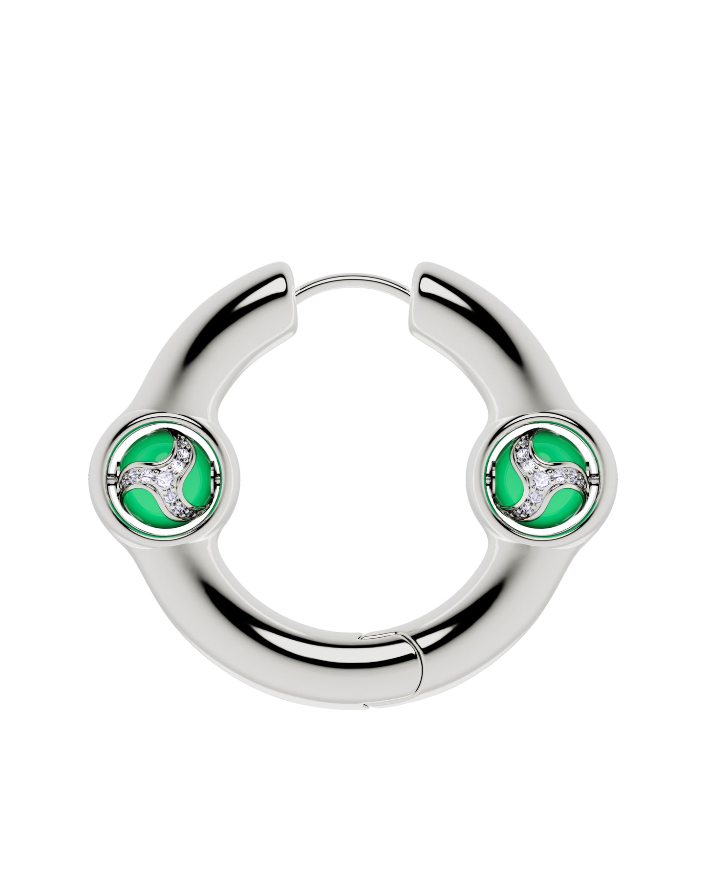Portal Of Joy Earrings Green Large