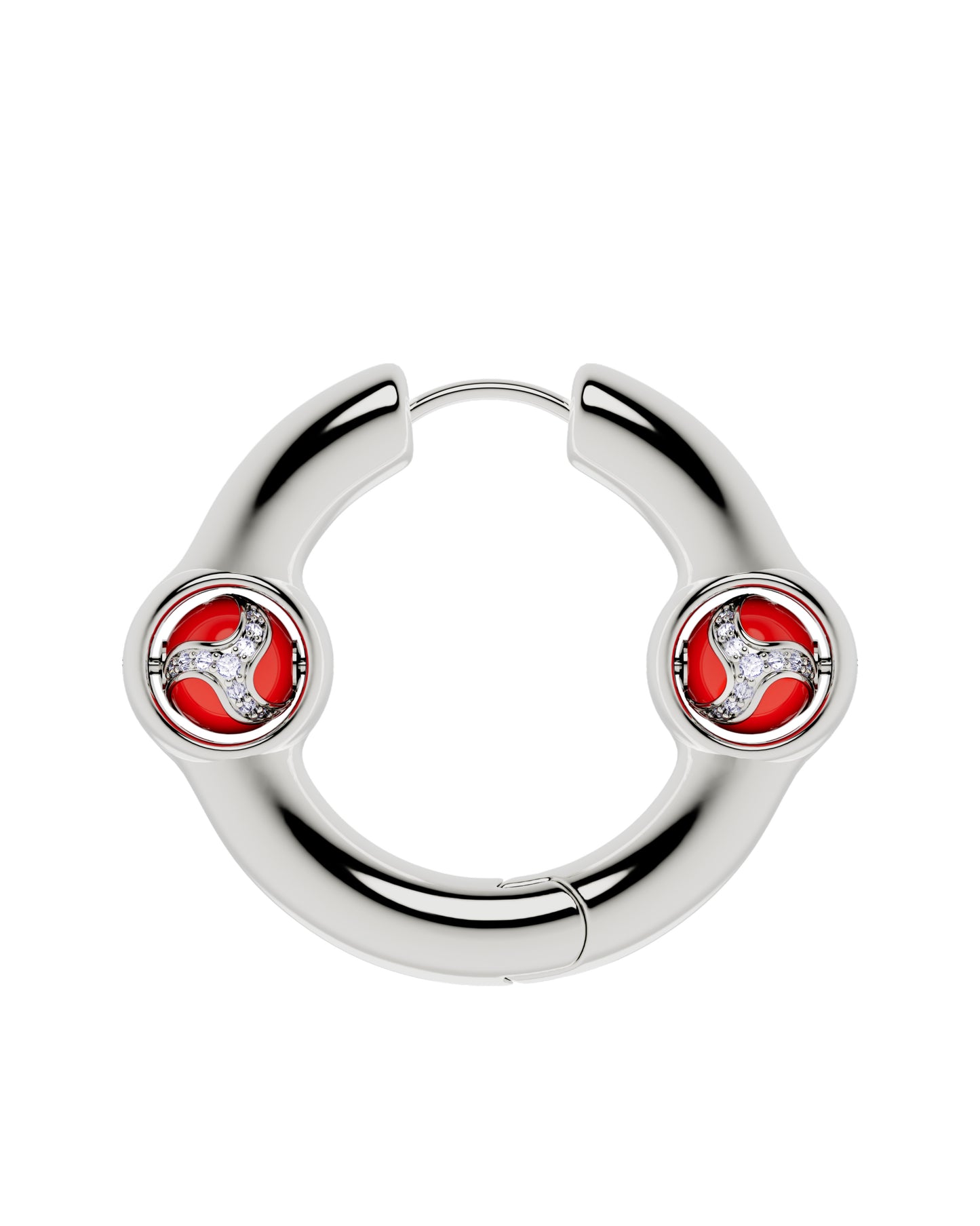 Portal Of Joy Earrings Red Large