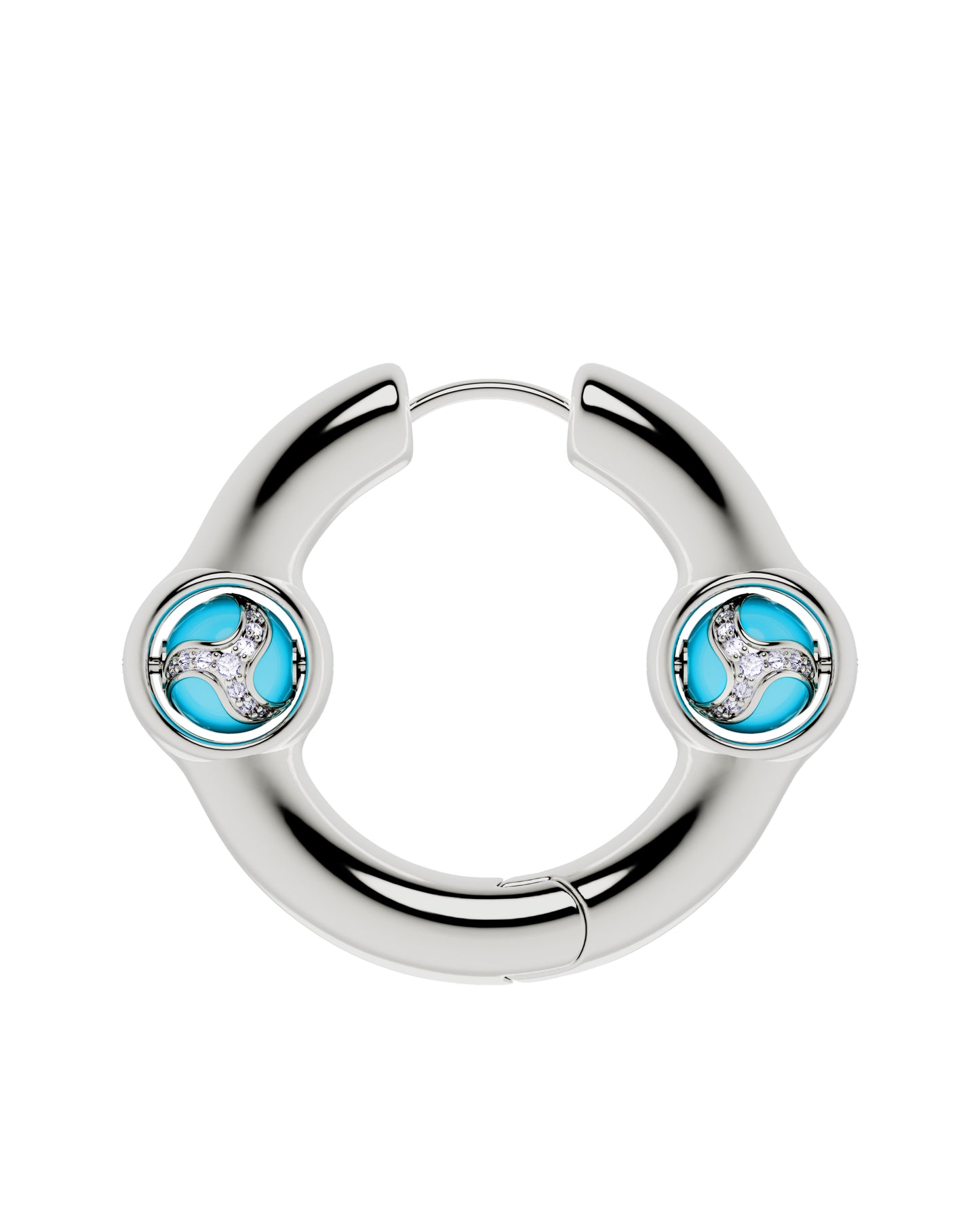Portal Of Joy Earrings Blue Large