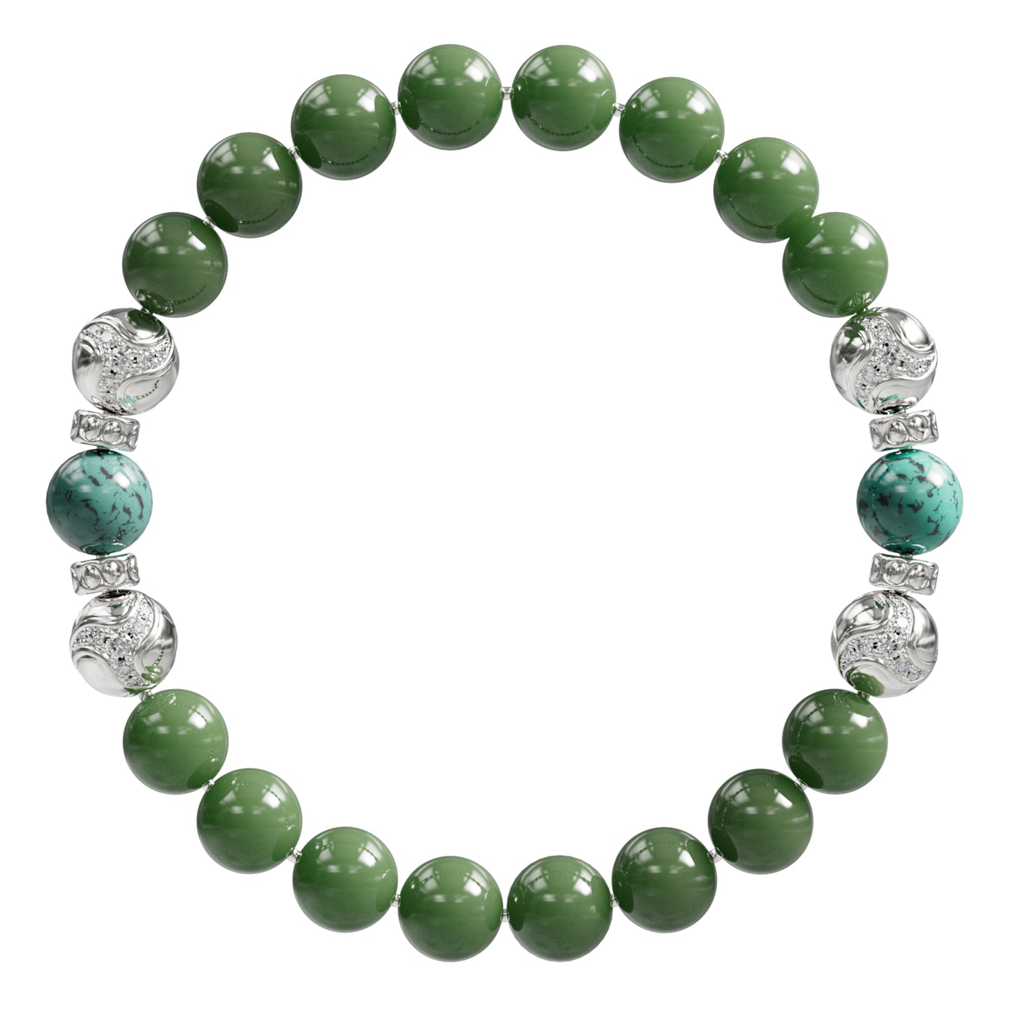 Jade Turquoise Dragon Bracelet
