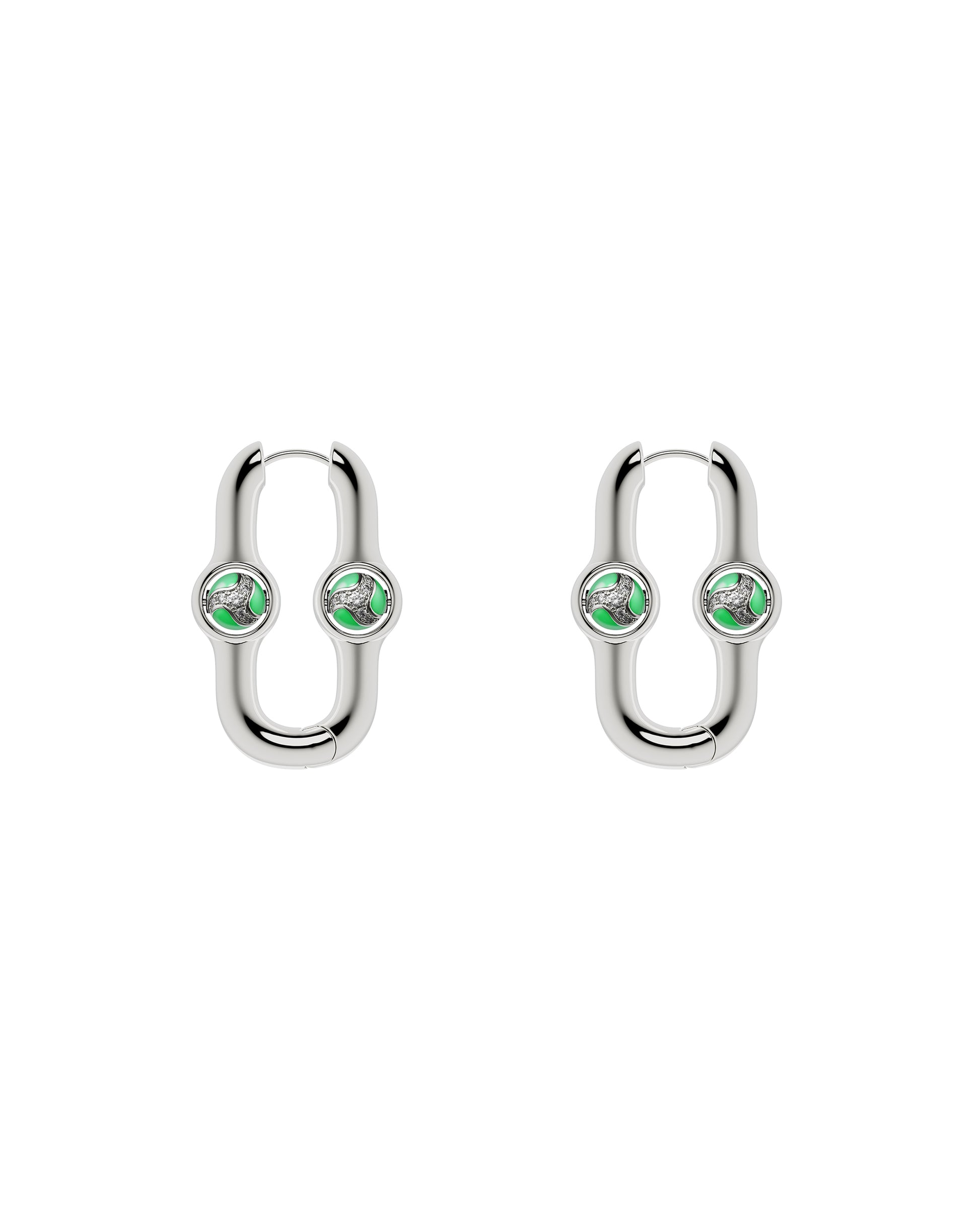 Gate Of Joy Earrings Green Small