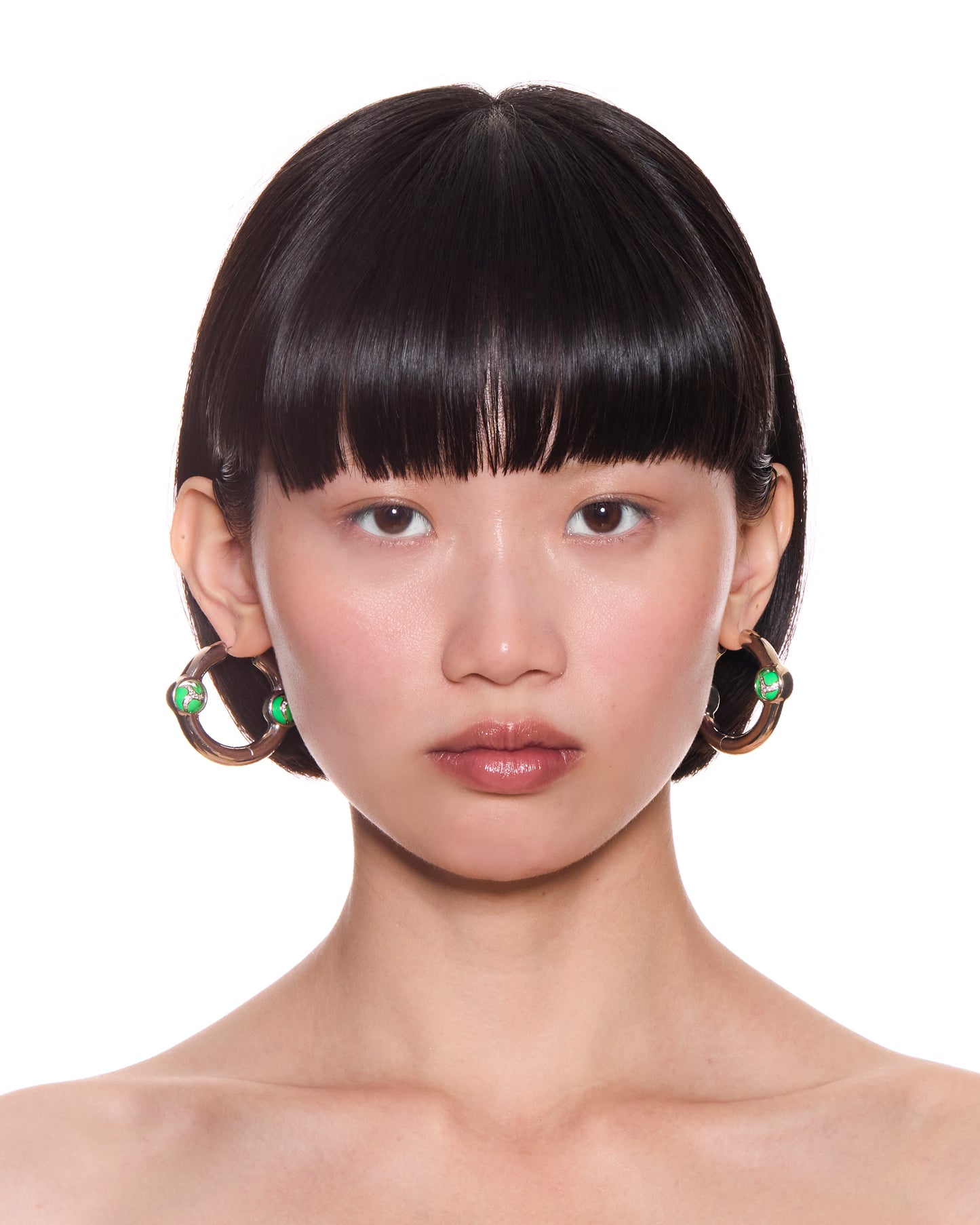 Portal Of Joy Earrings Green Large