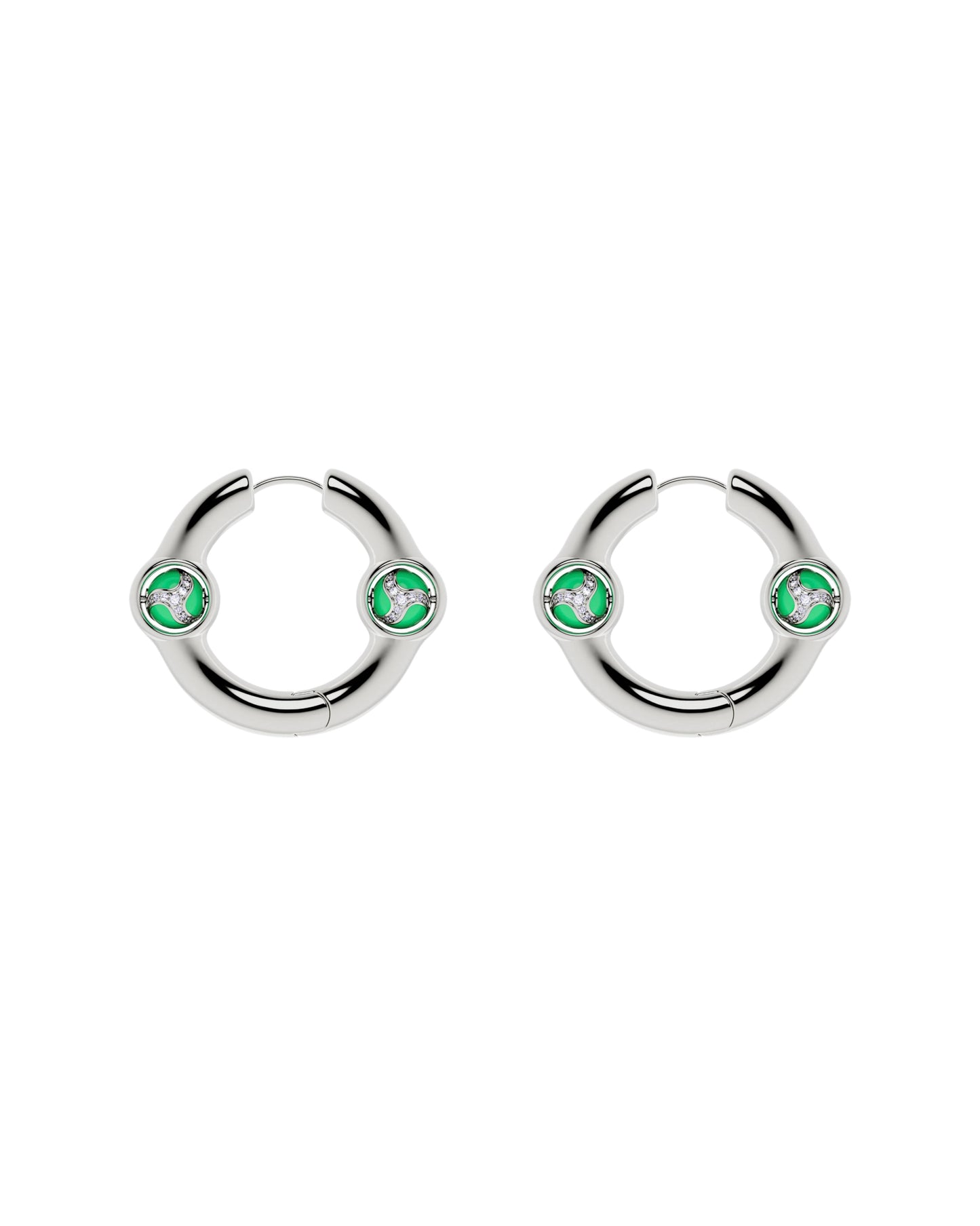 Portal Of Joy Earrings Green Small