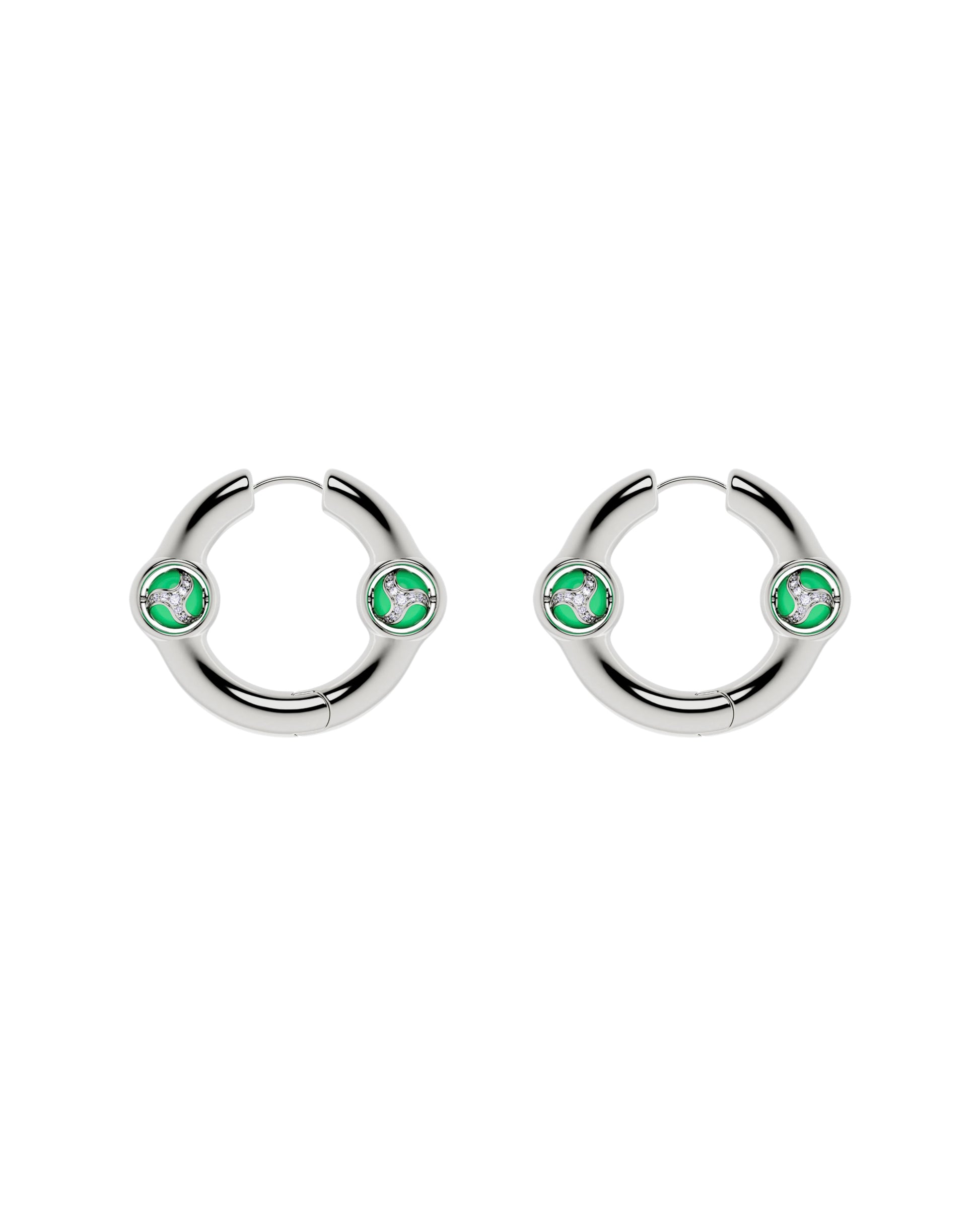 Portal Of Joy Earrings Green Small
