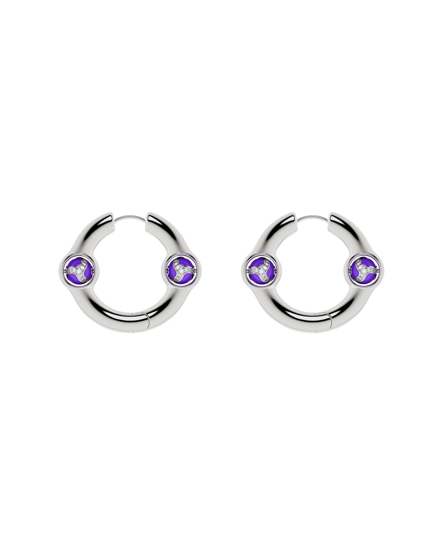 Portal Of Joy Earrings Purple Small