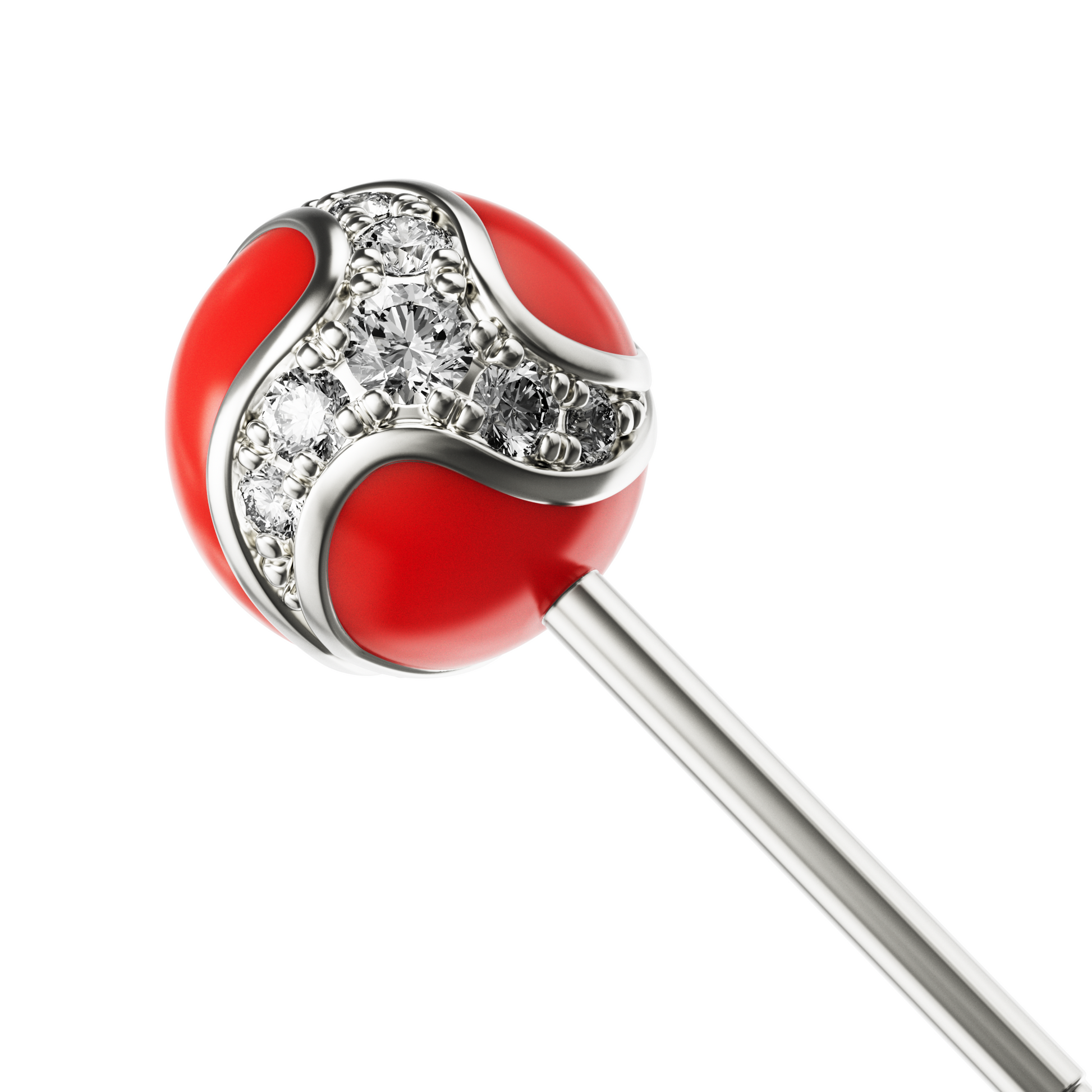 Dragon Ball Ear Stud Red