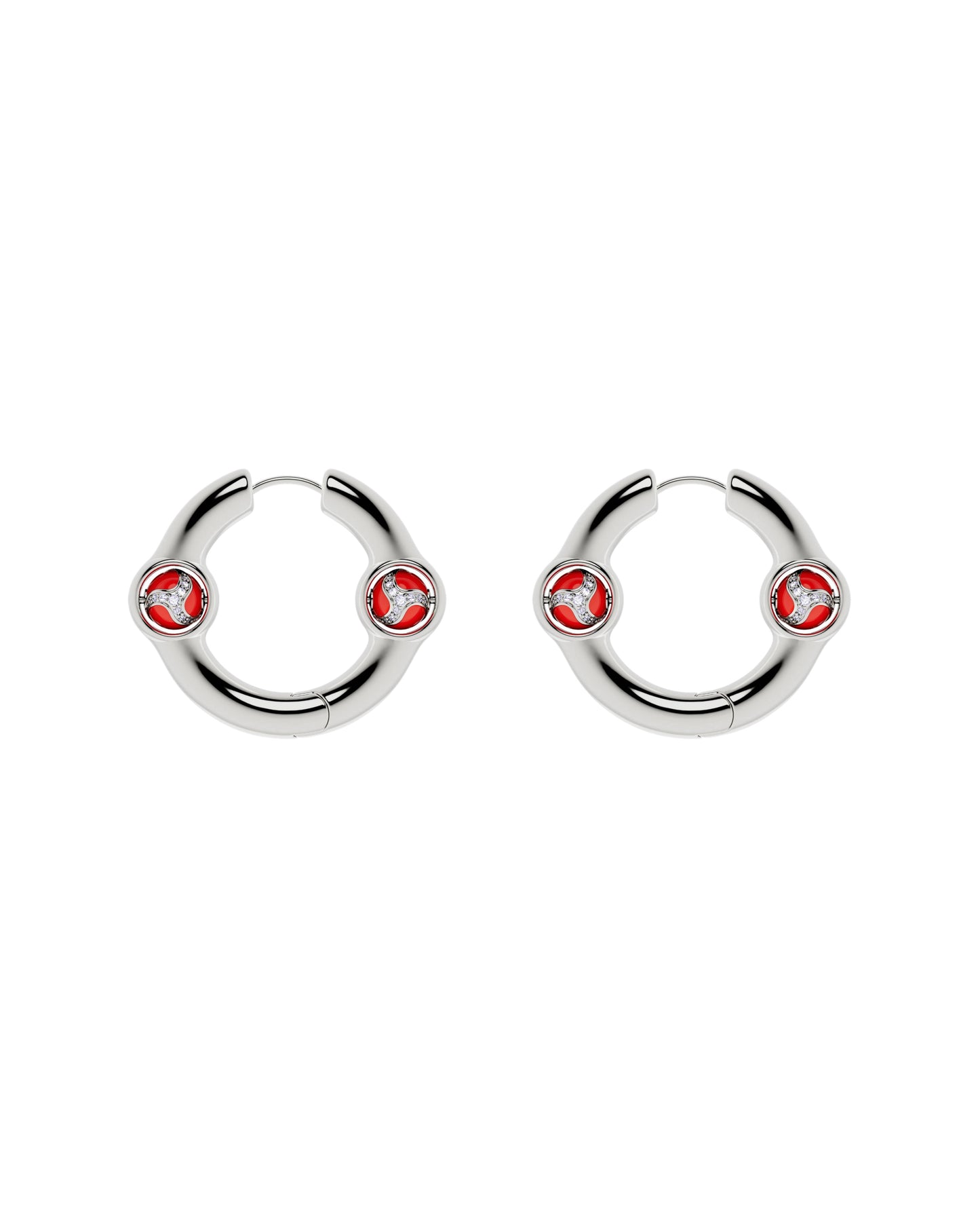 Portal Of Joy Earrings Red Small