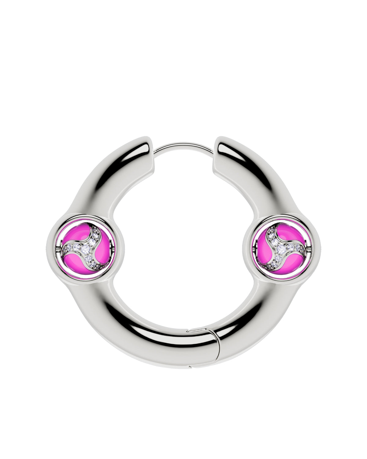 Portal Of Joy Earrings — Pink — Large