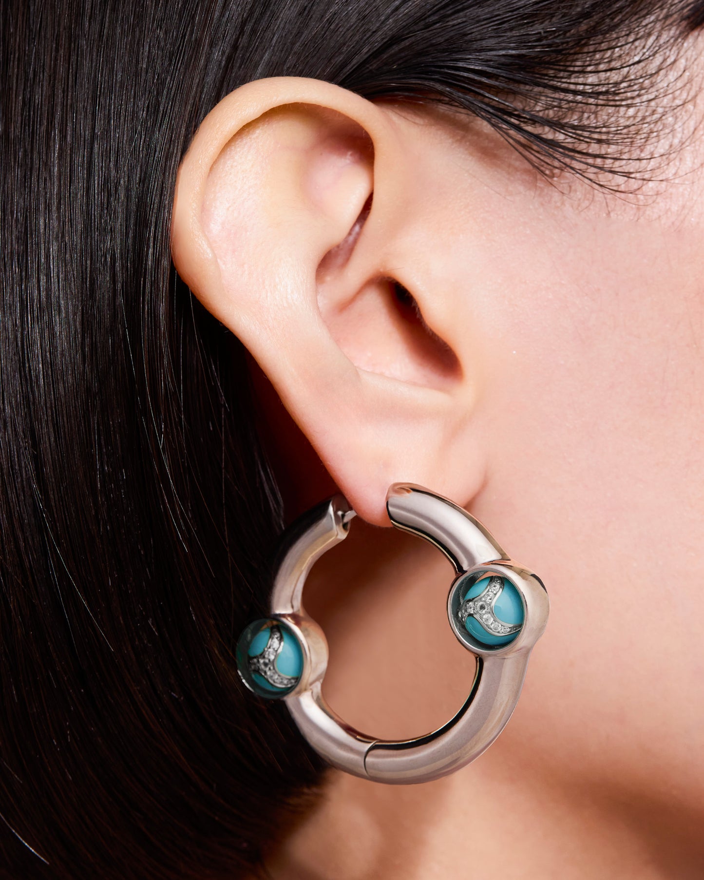 Portal Of Joy Earrings Blue Large