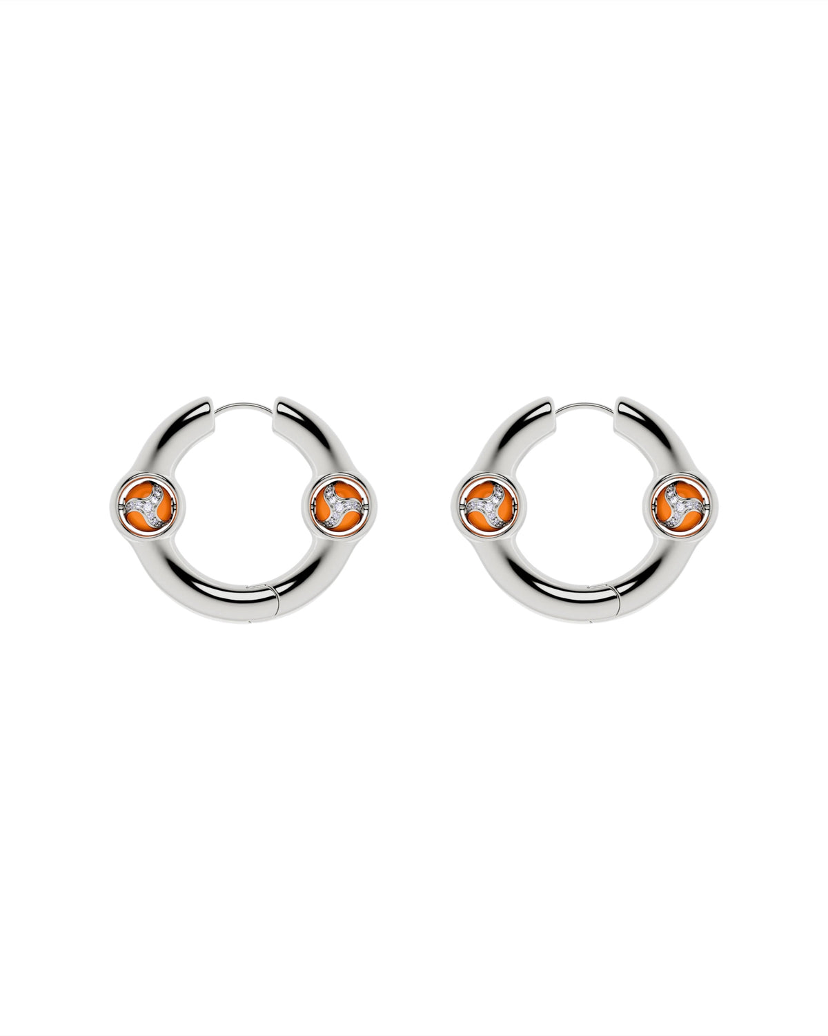 Portal Of Joy Earrings — Orange — Small