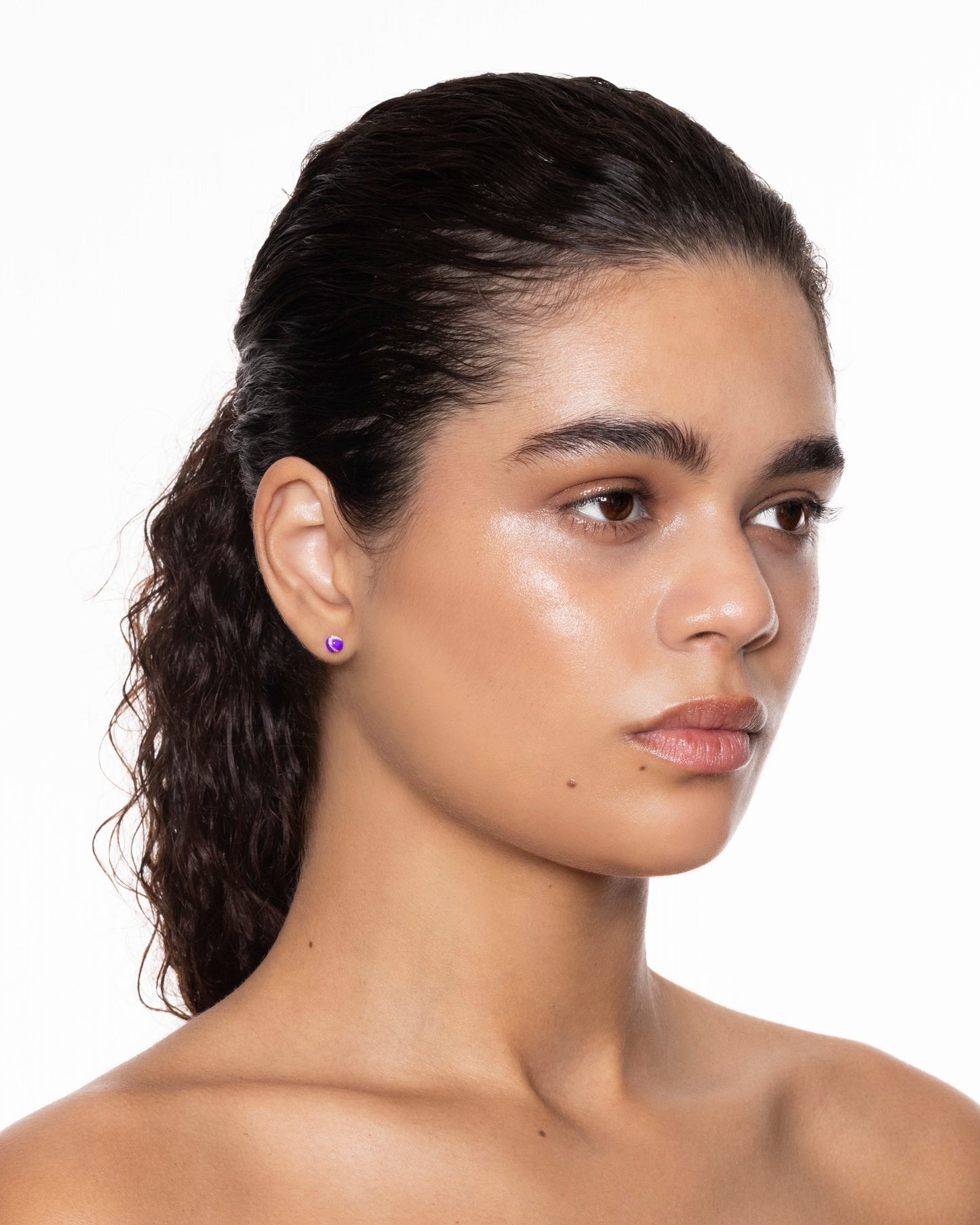 Dragon Ball Ear Stud Purple