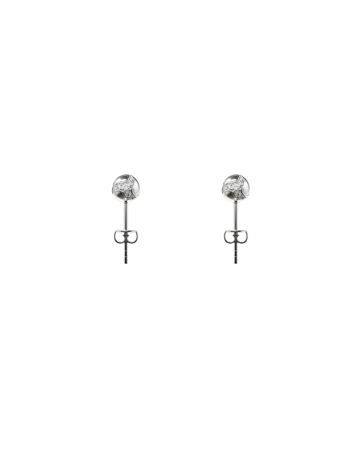Dragon Ball Ear Stud — Silver — One Size