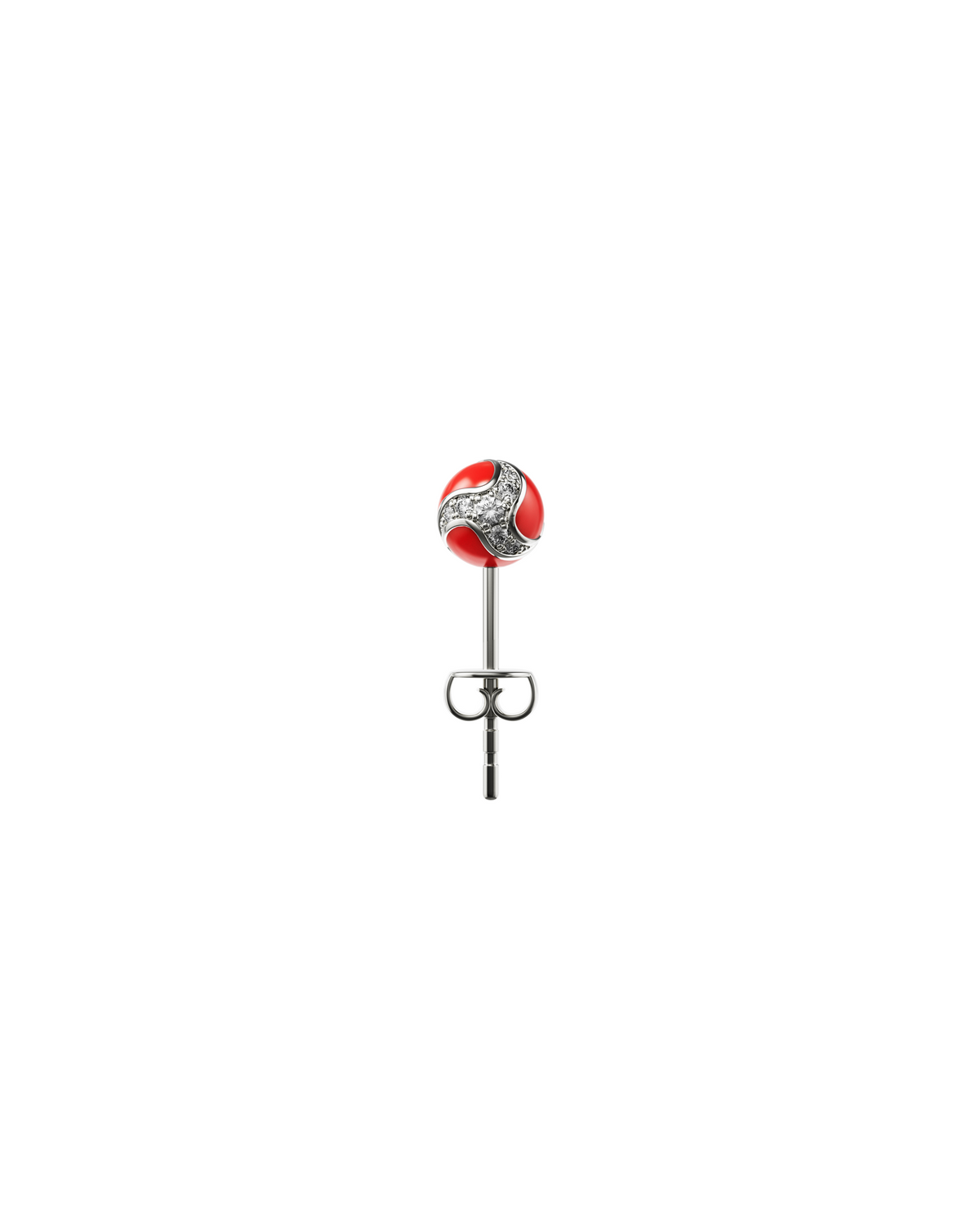 Dragon Ball Ear Stud — Red — One Size