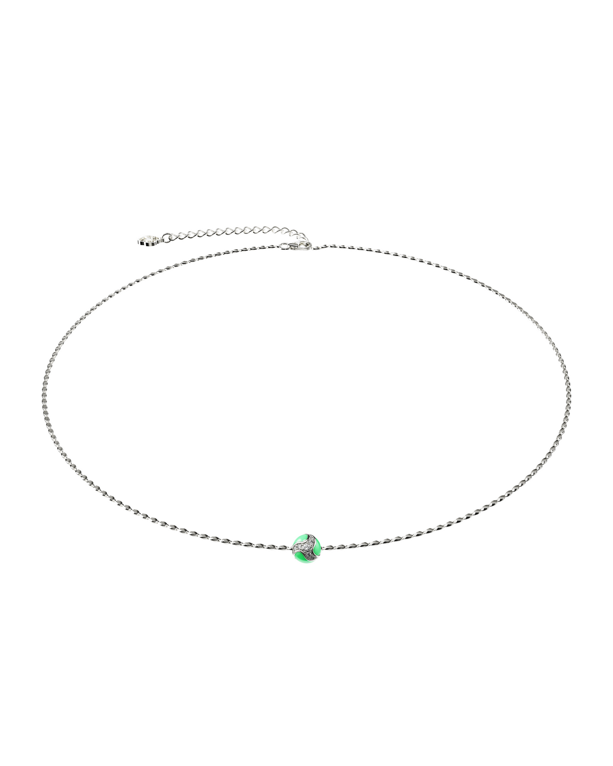 111 Dragon Ball Necklace — Green — One Size
