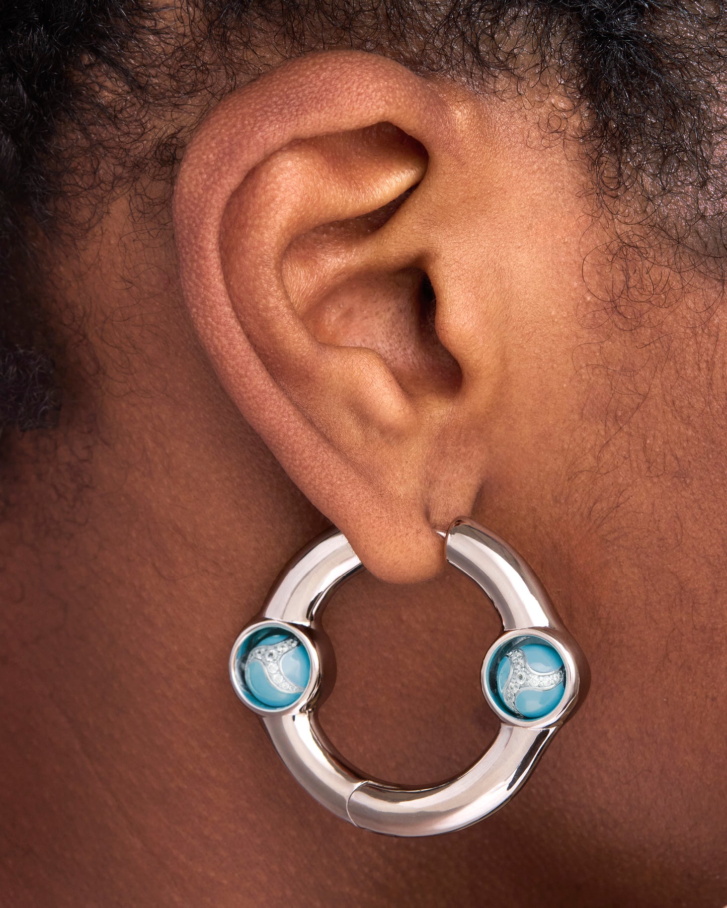 Portal Of Joy Earrings Blue Large