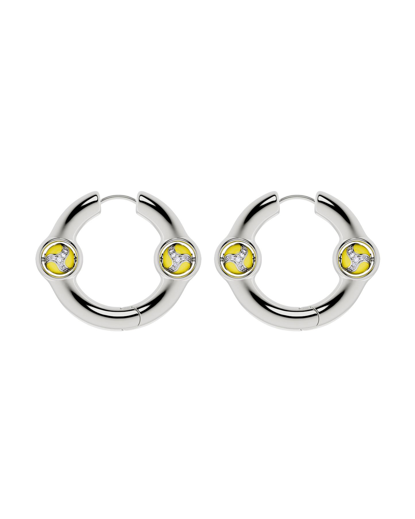 Portal Of Joy Earrings Yellow Large