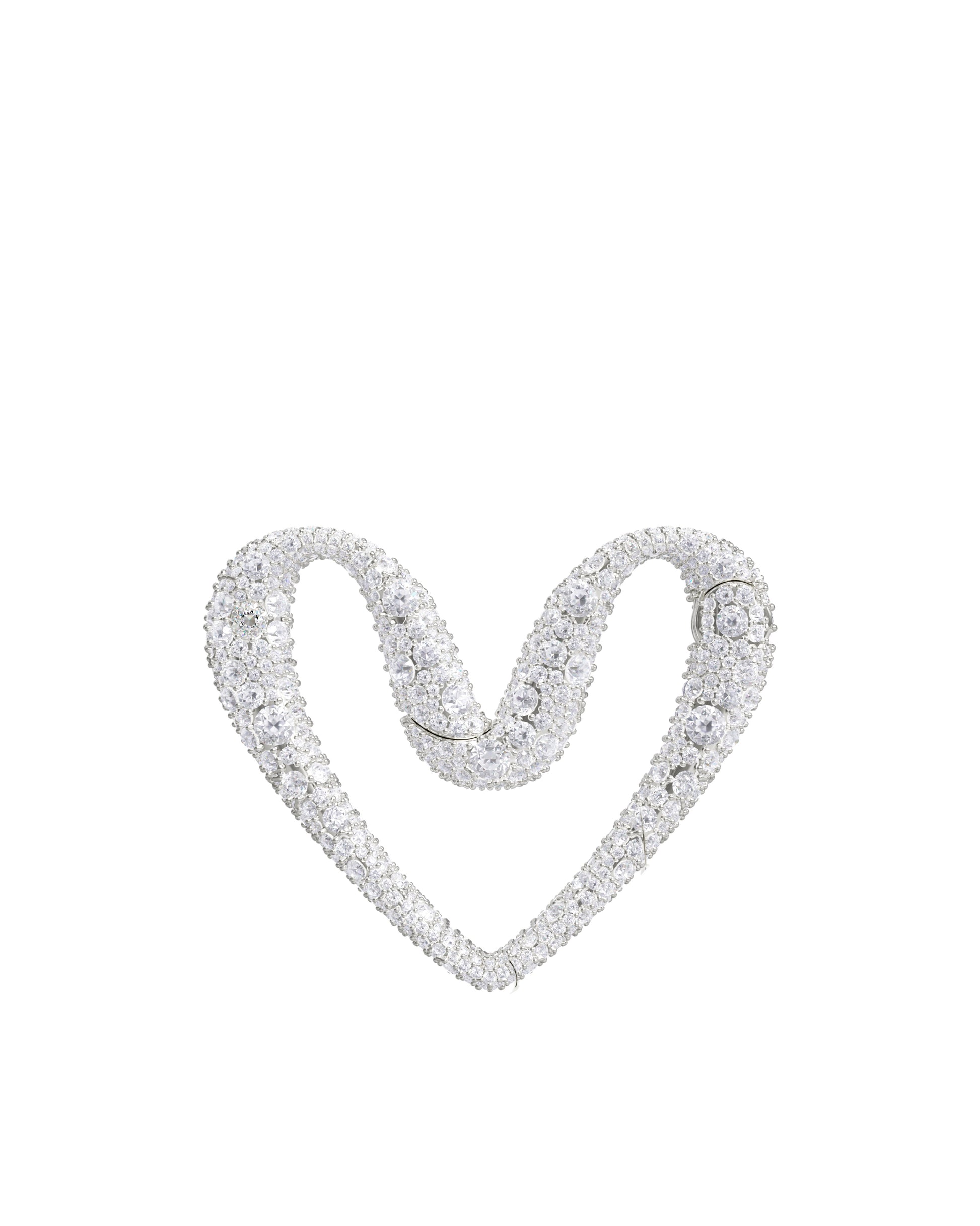 Drip Heart Temple Clasp_White_Small_front _1