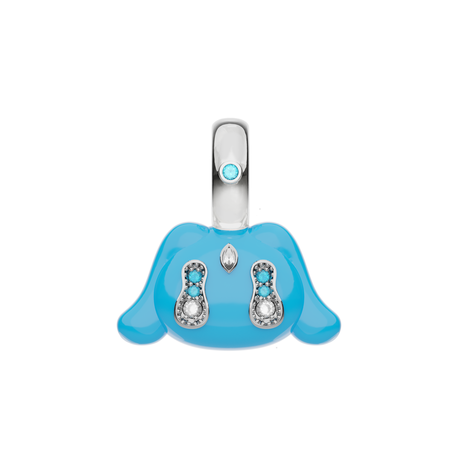 Mini Buda Pendant Blue