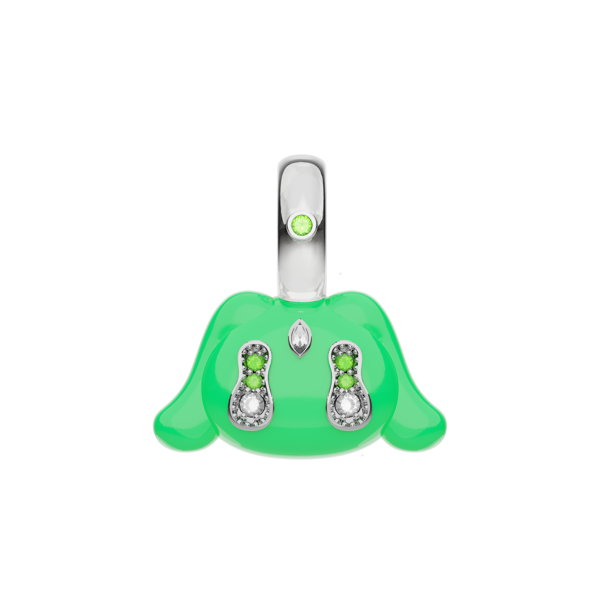 Mini Buda Pendant Green