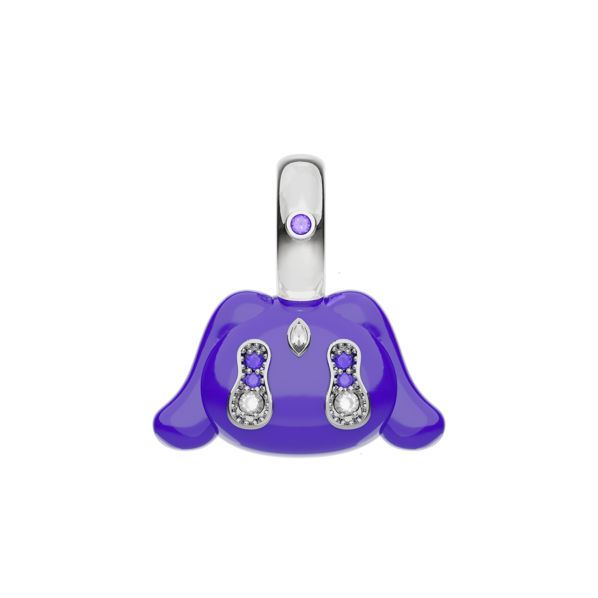 Mini Buda Pendant Purple