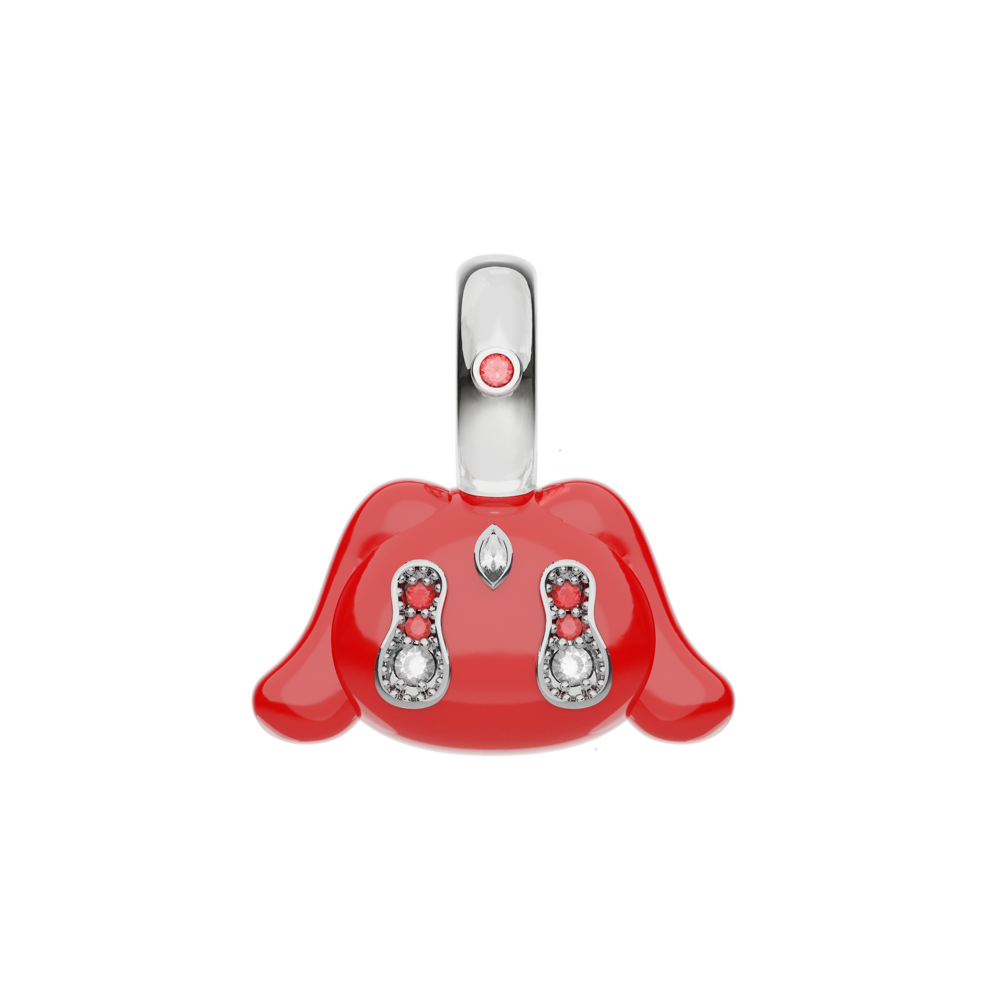 Mini Buda Pendant Red