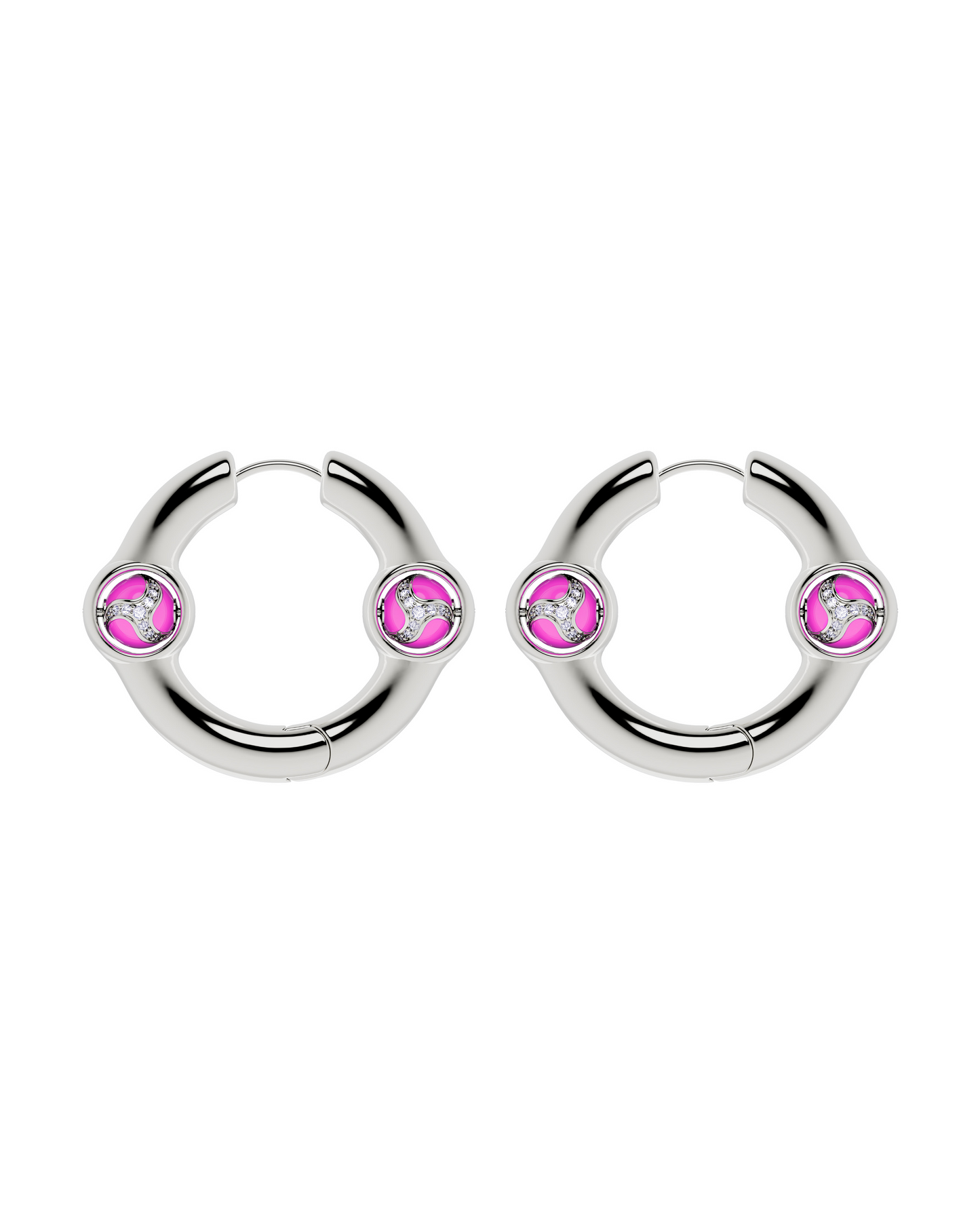 Portal Of Joy Earrings Pink Large