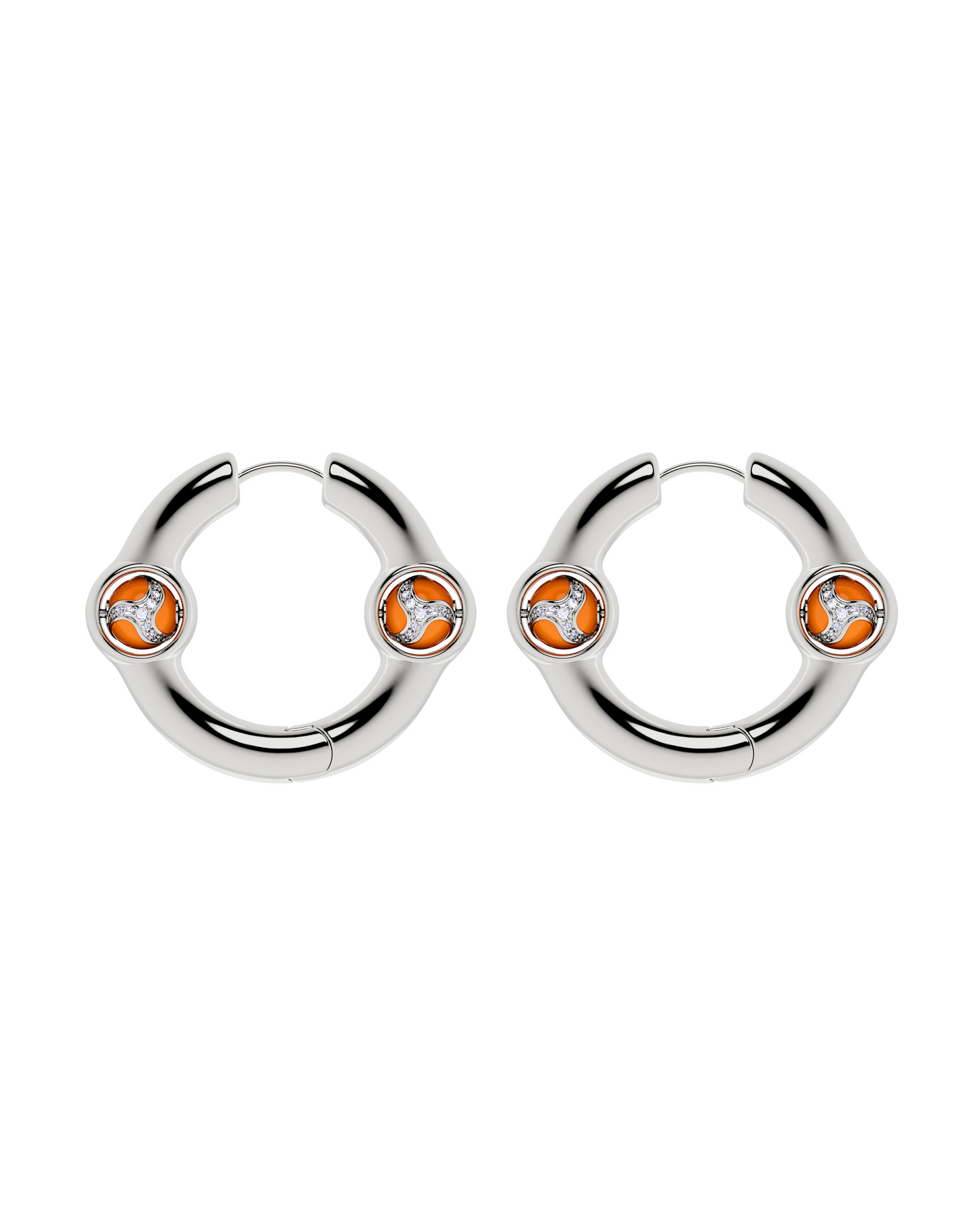Portal Of Joy Earrings Orange Large