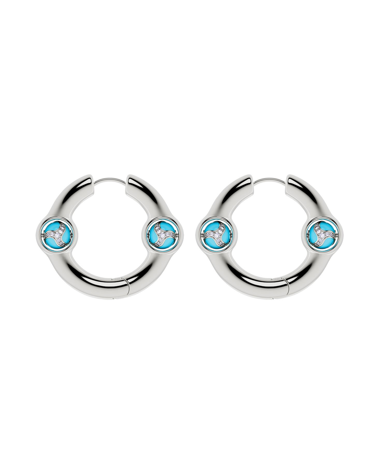 Portal Of Joy Earrings Blue Large