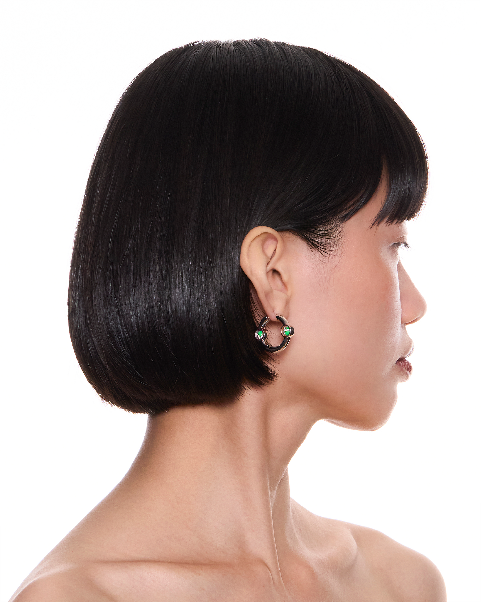 Portal Of Joy Earrings Green Small