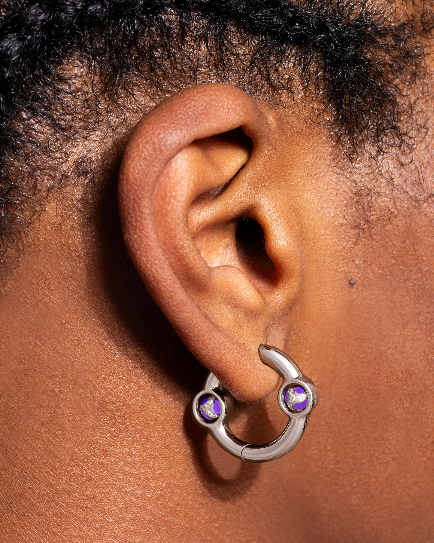 Portal Of Joy Earrings Purple Small