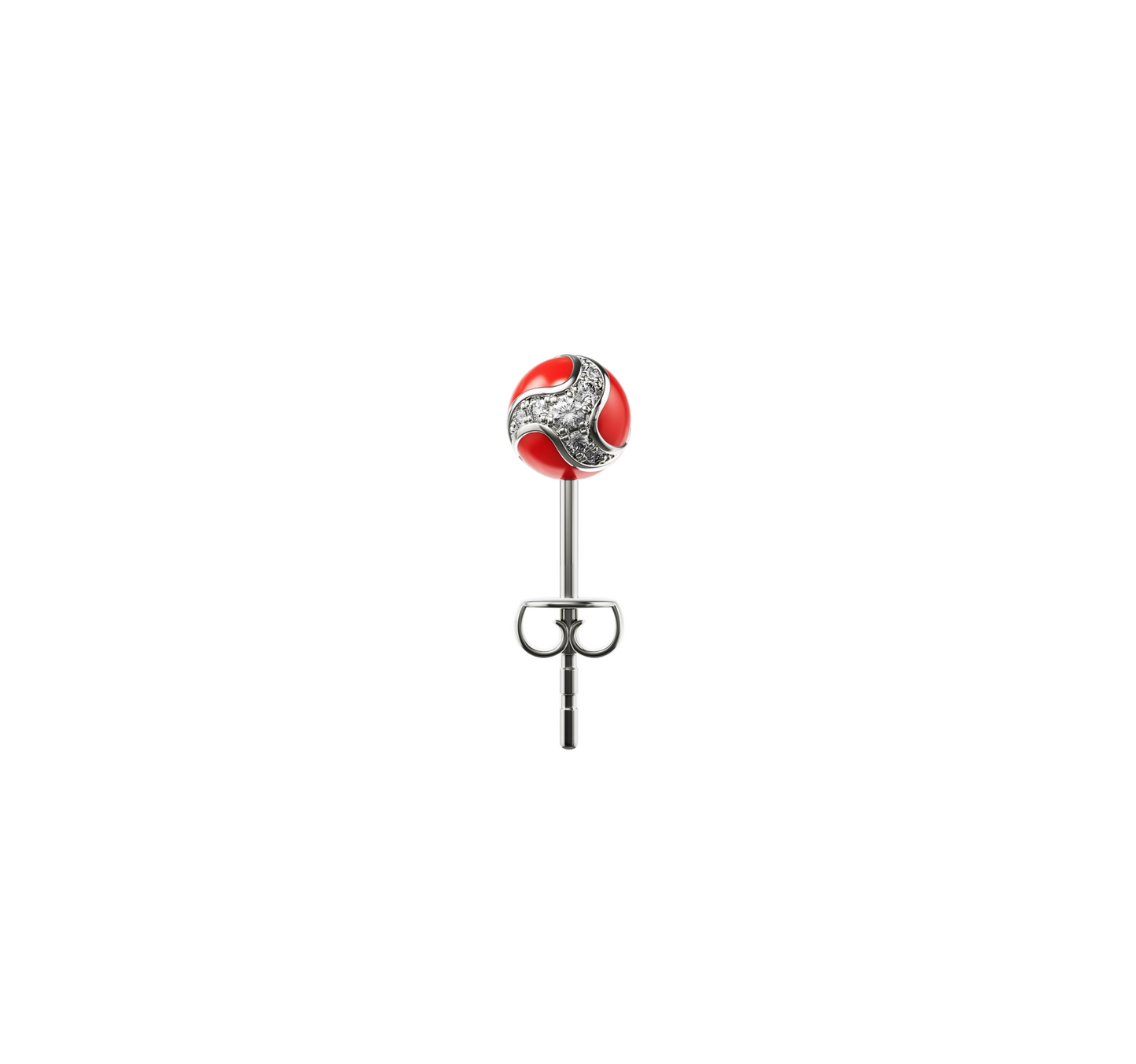 Dragon Ball Ear Stud Red