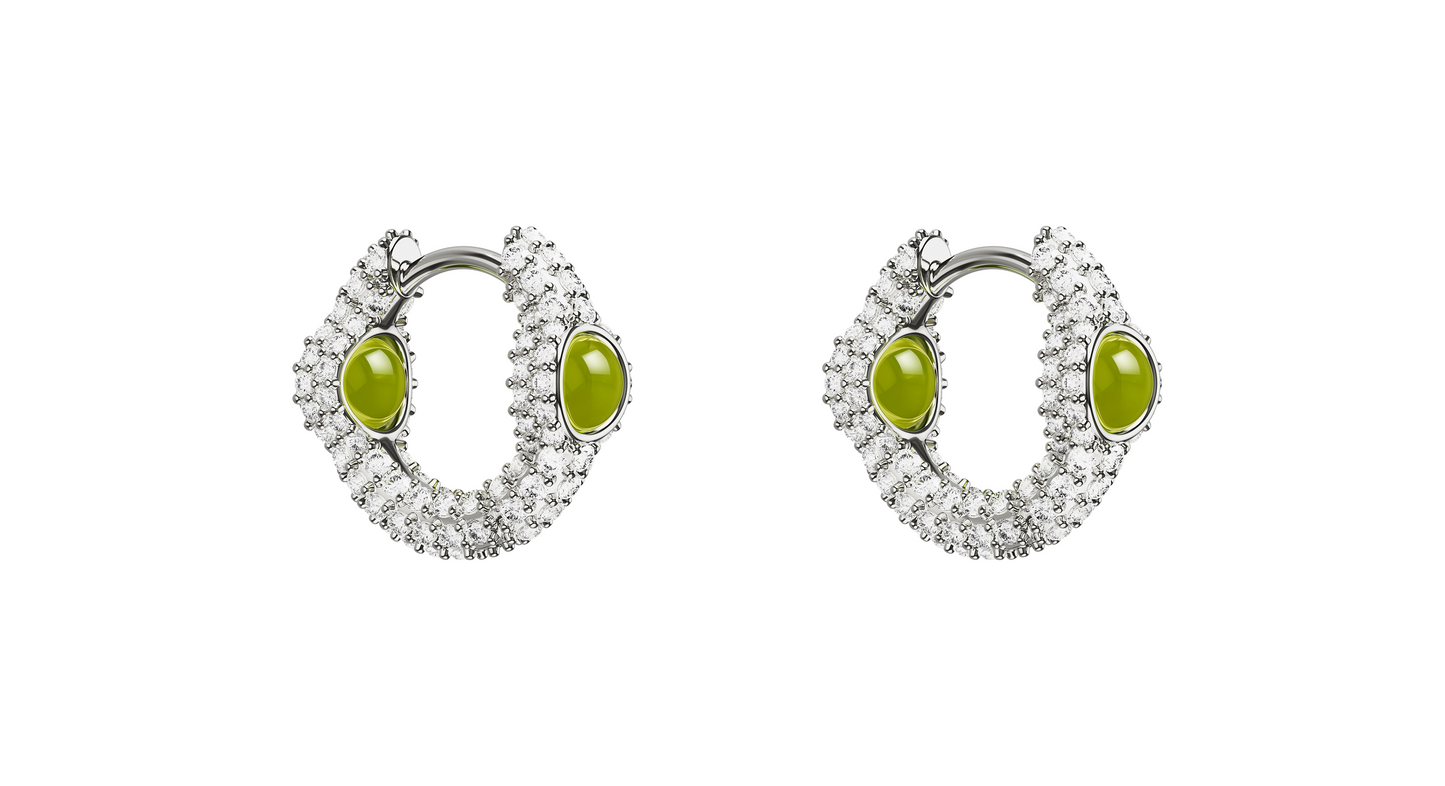 Mini Drip Portal Of Joy Earrings Peridot