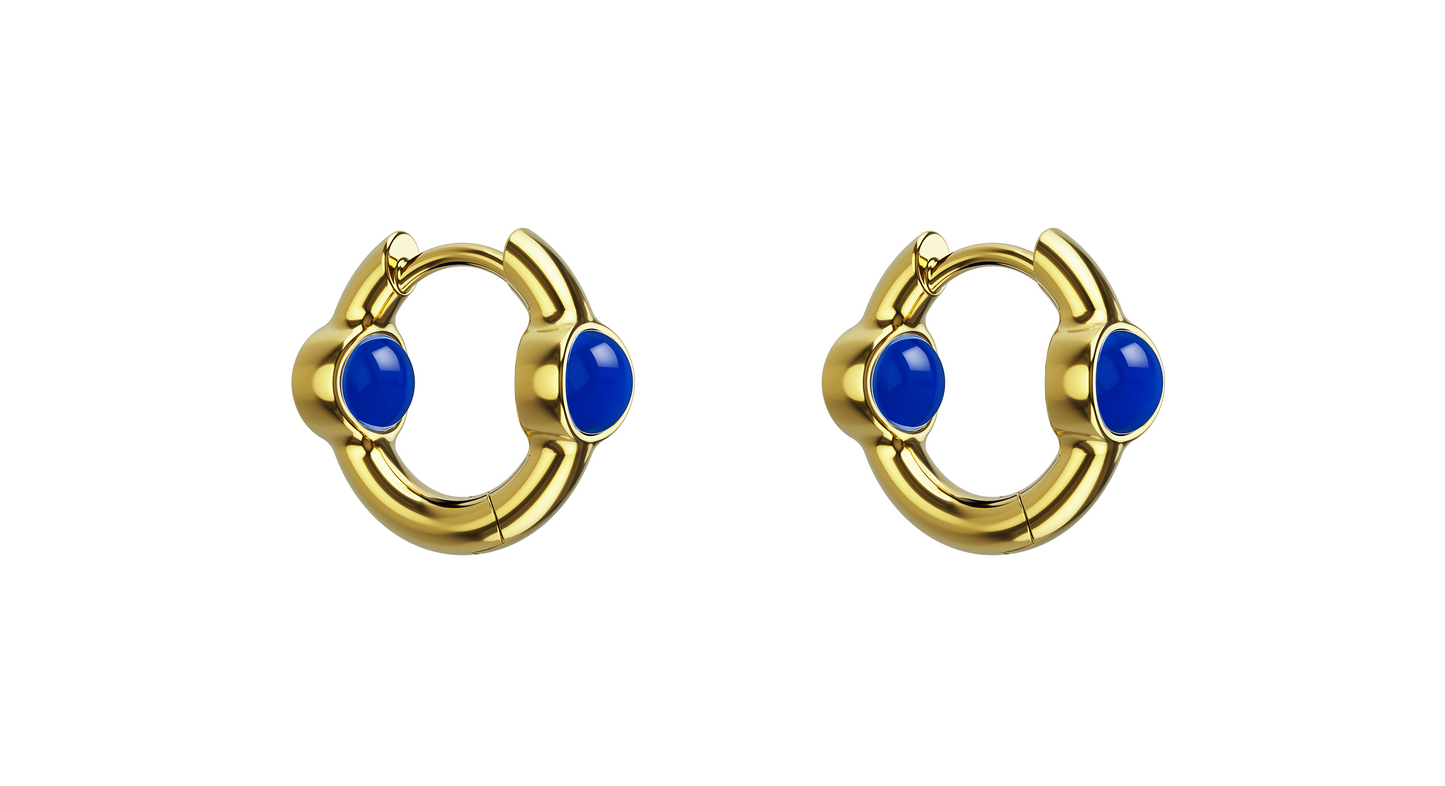 Mini Portal Of Joy Earrings Sapphire