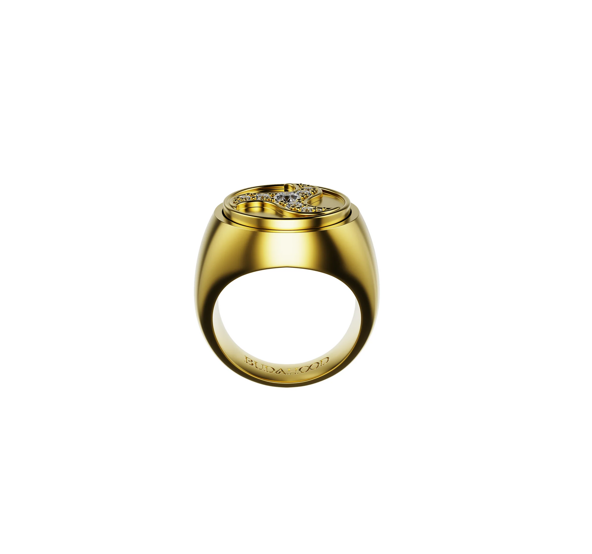 Wheel Of Joy Spinning Ring Gold