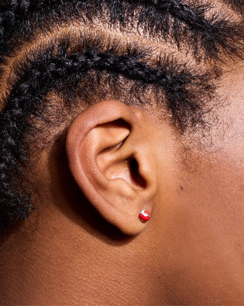 Dragon Ball Ear Stud Red