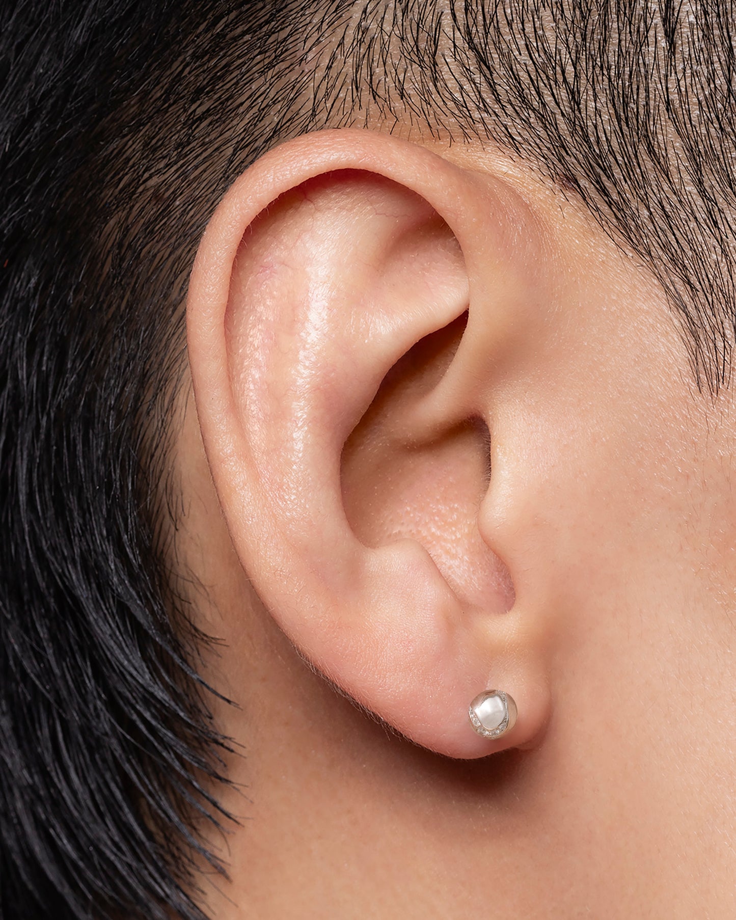 Dragon Ball Ear Stud Silver