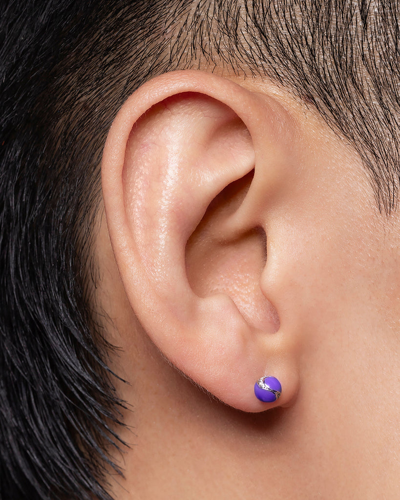 Dragon Ball Ear Stud Purple