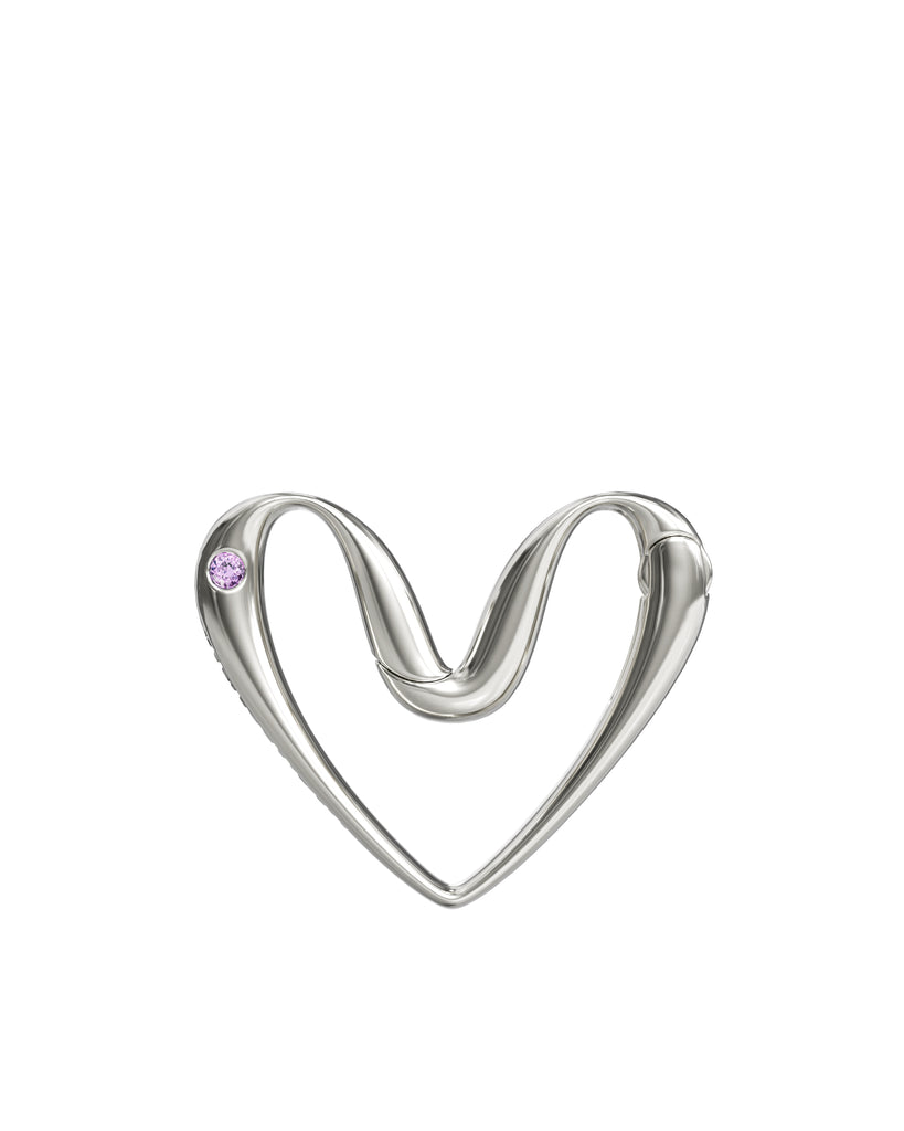 Heart Temple Clasp Small