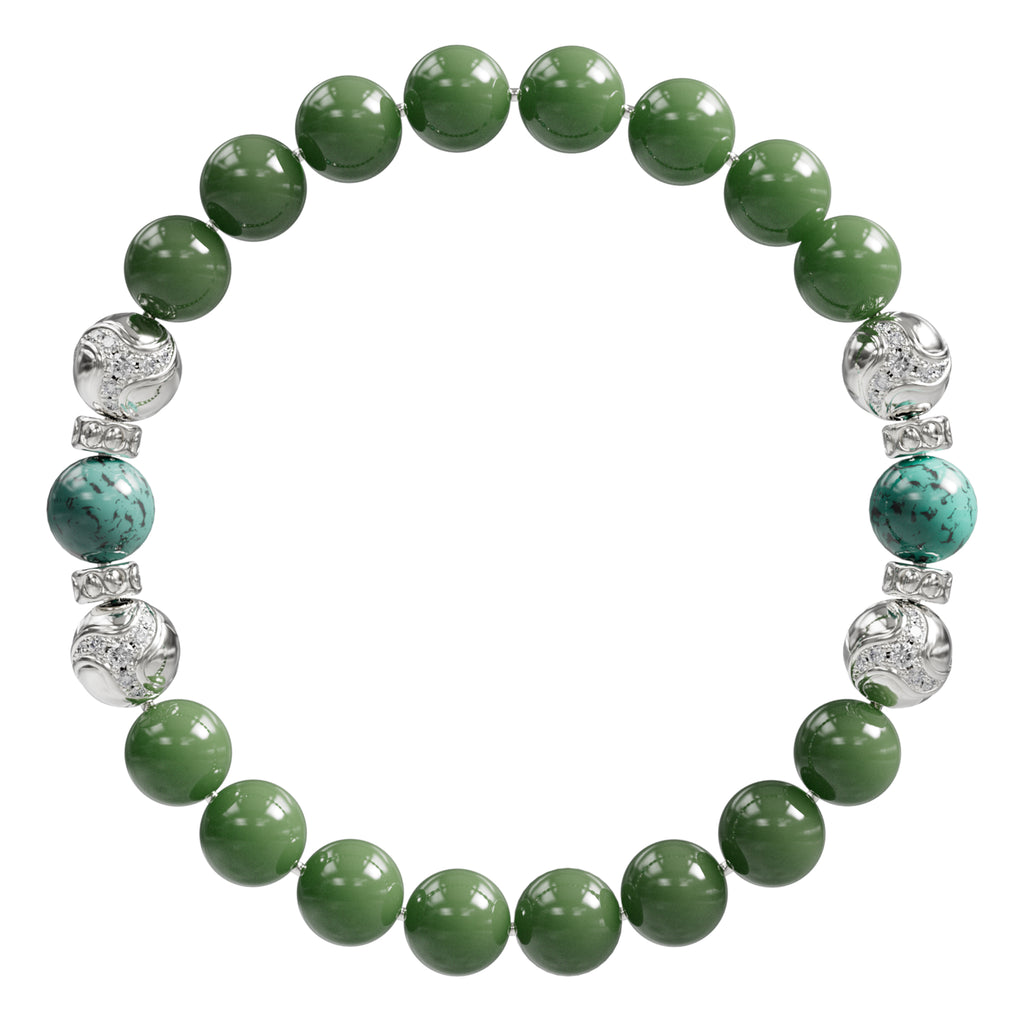 Jade Turquoise Dragon Bracelet