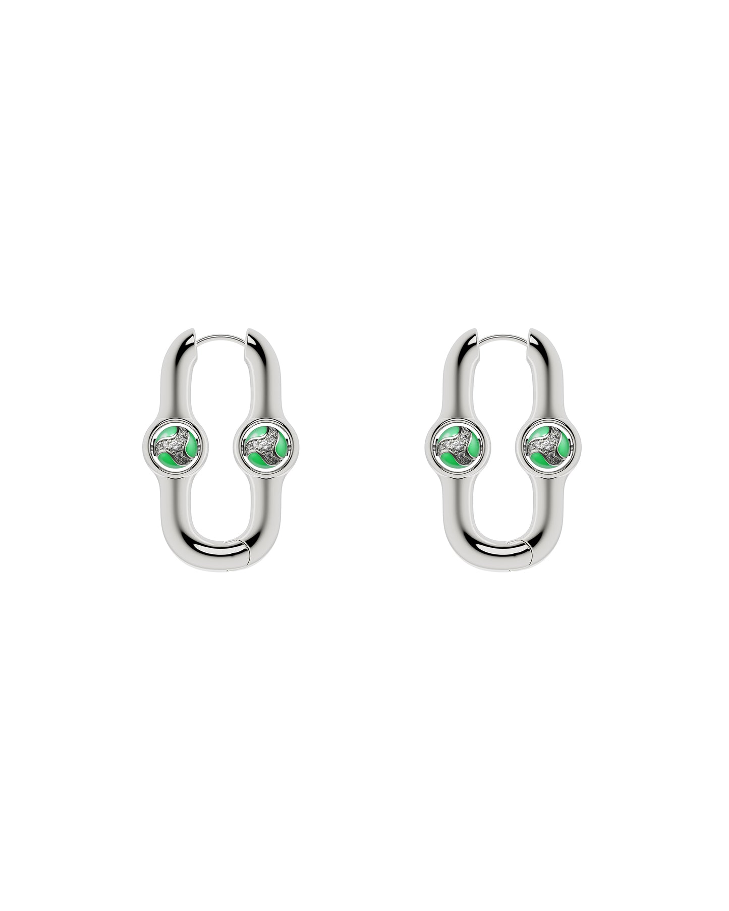 Gate Of Joy Earrings Green Small