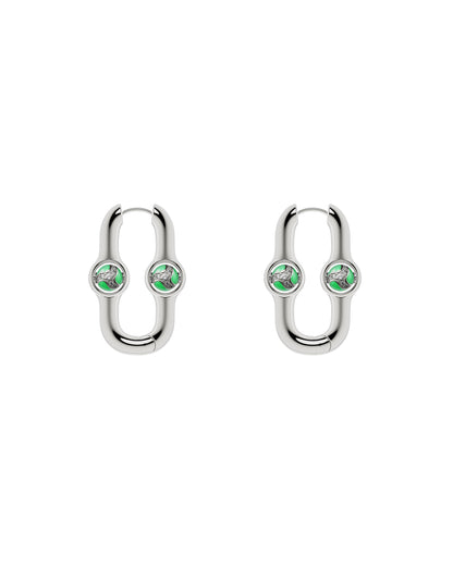 Gate Of Joy Earrings Green Small