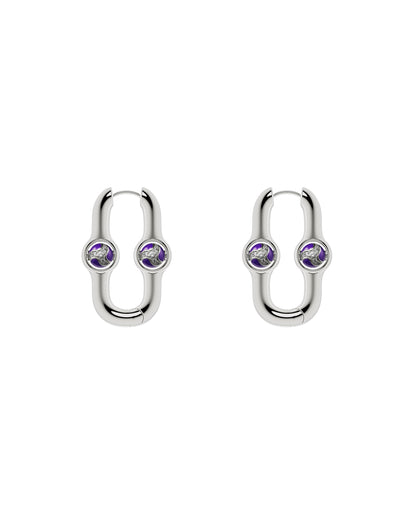 Gate Of Joy Earrings Purple Small