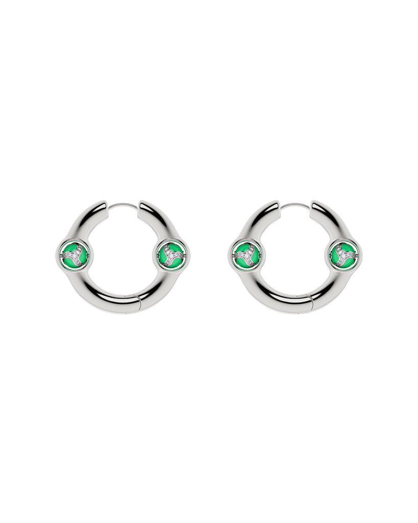 Portal Of Joy Earrings Green Small