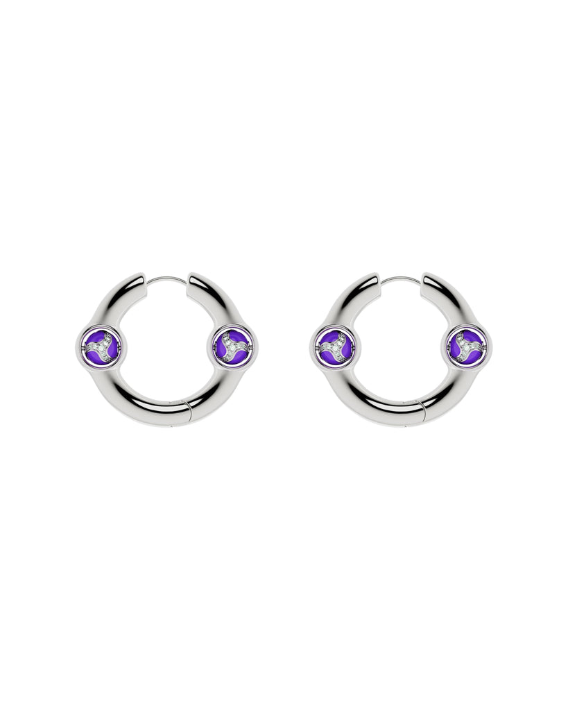 Portal Of Joy Earrings Purple Small
