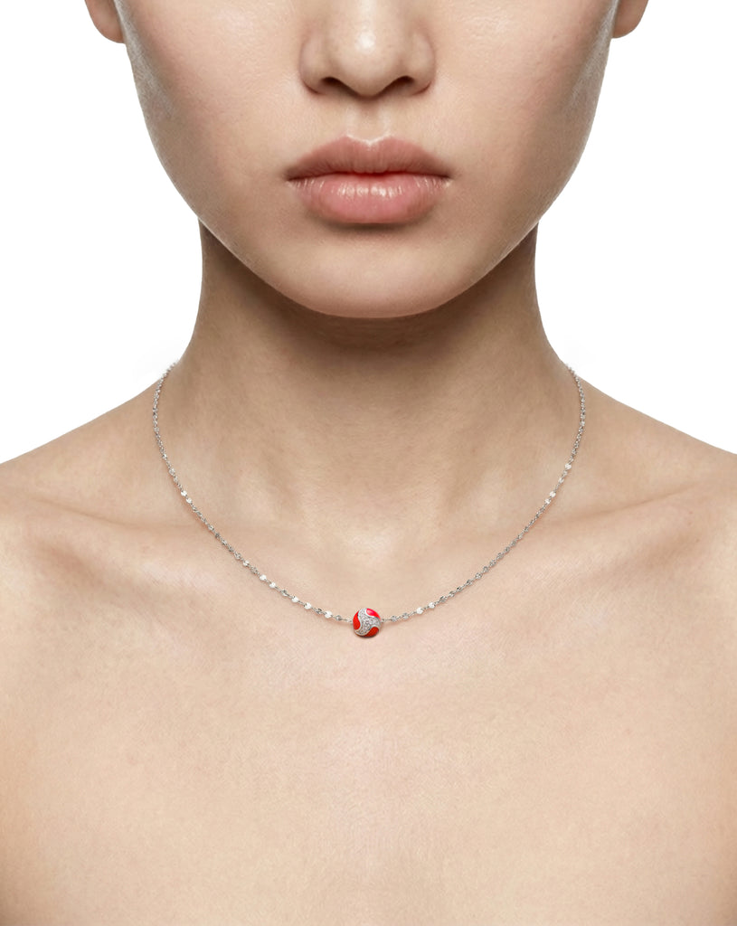 111 Dragon Ball Necklace — Red