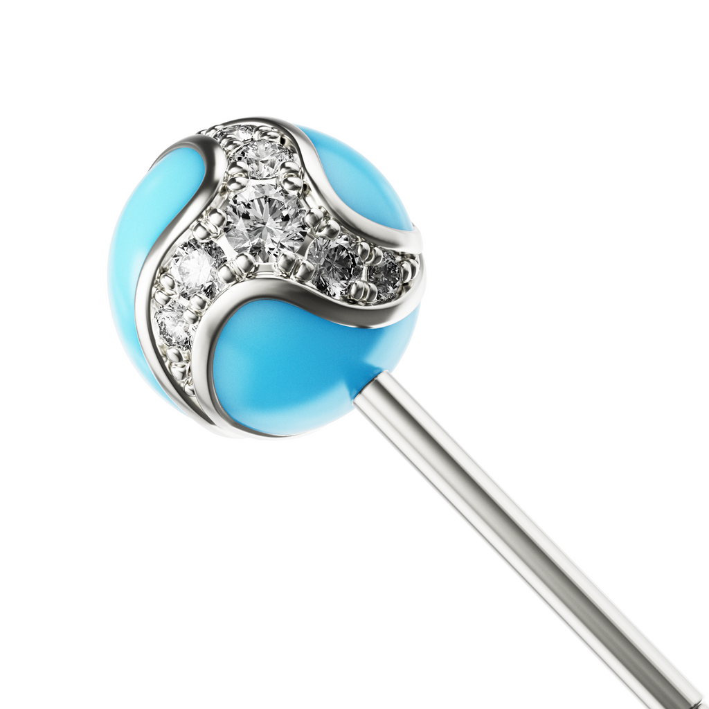 Dragon Ball Ear Stud Blue