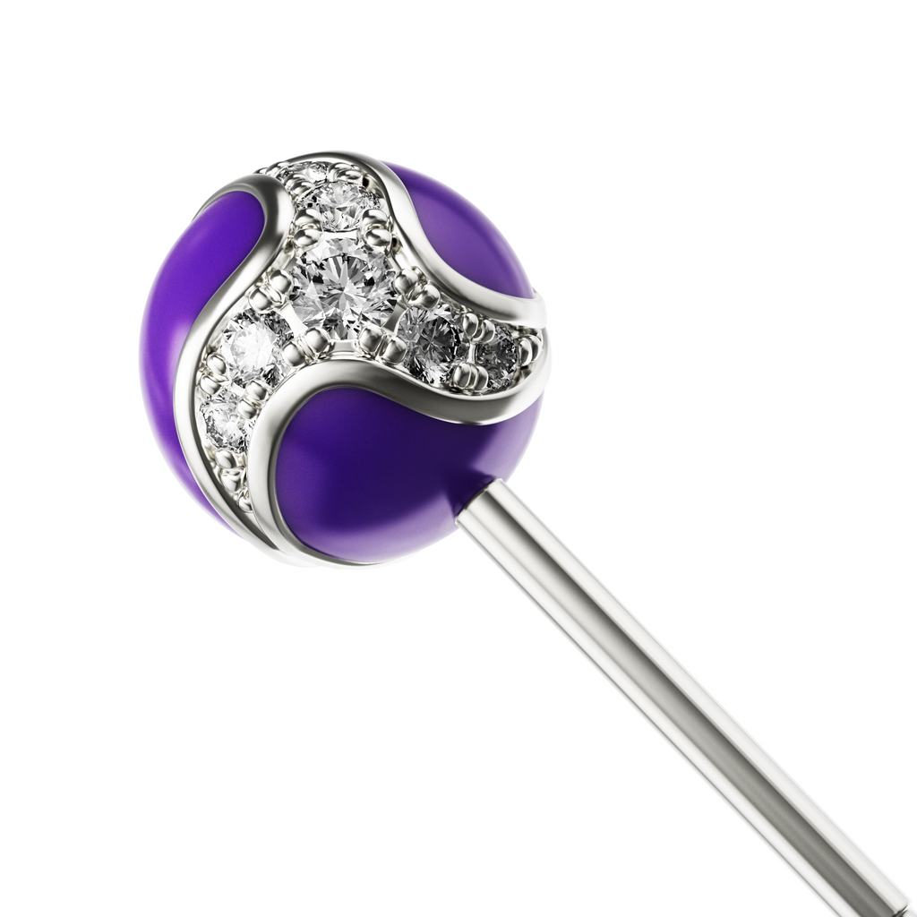 Dragon Ball Ear Stud Purple