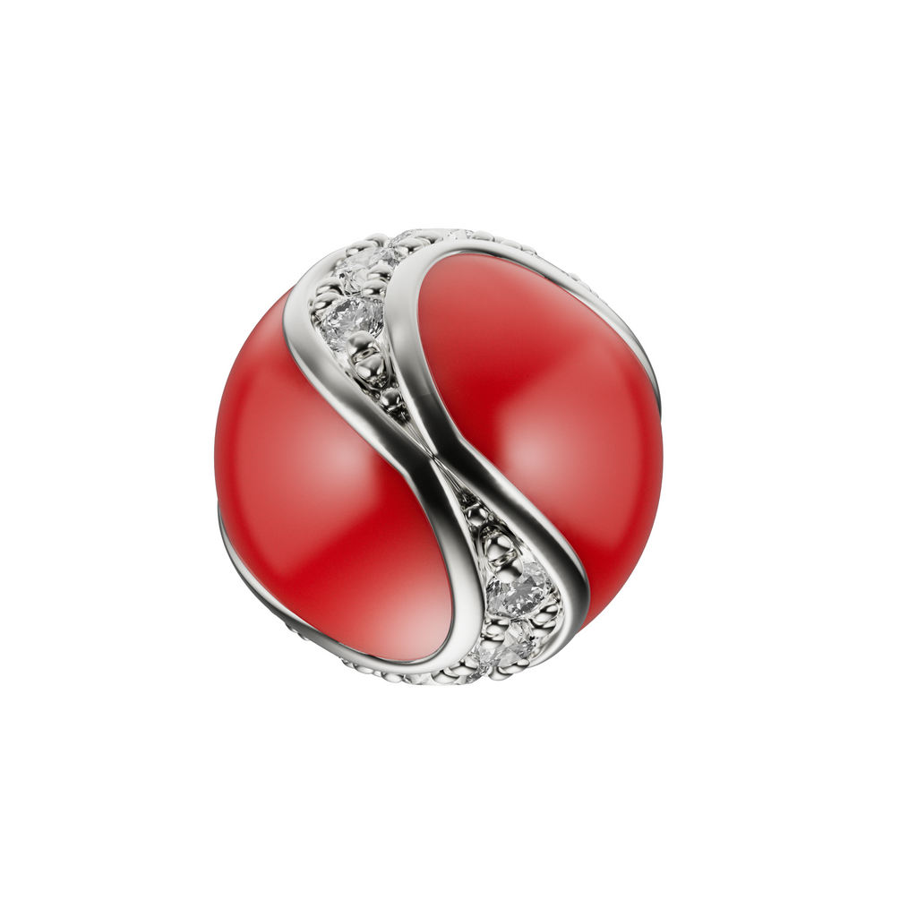 Dragon Ball Ear Stud Red